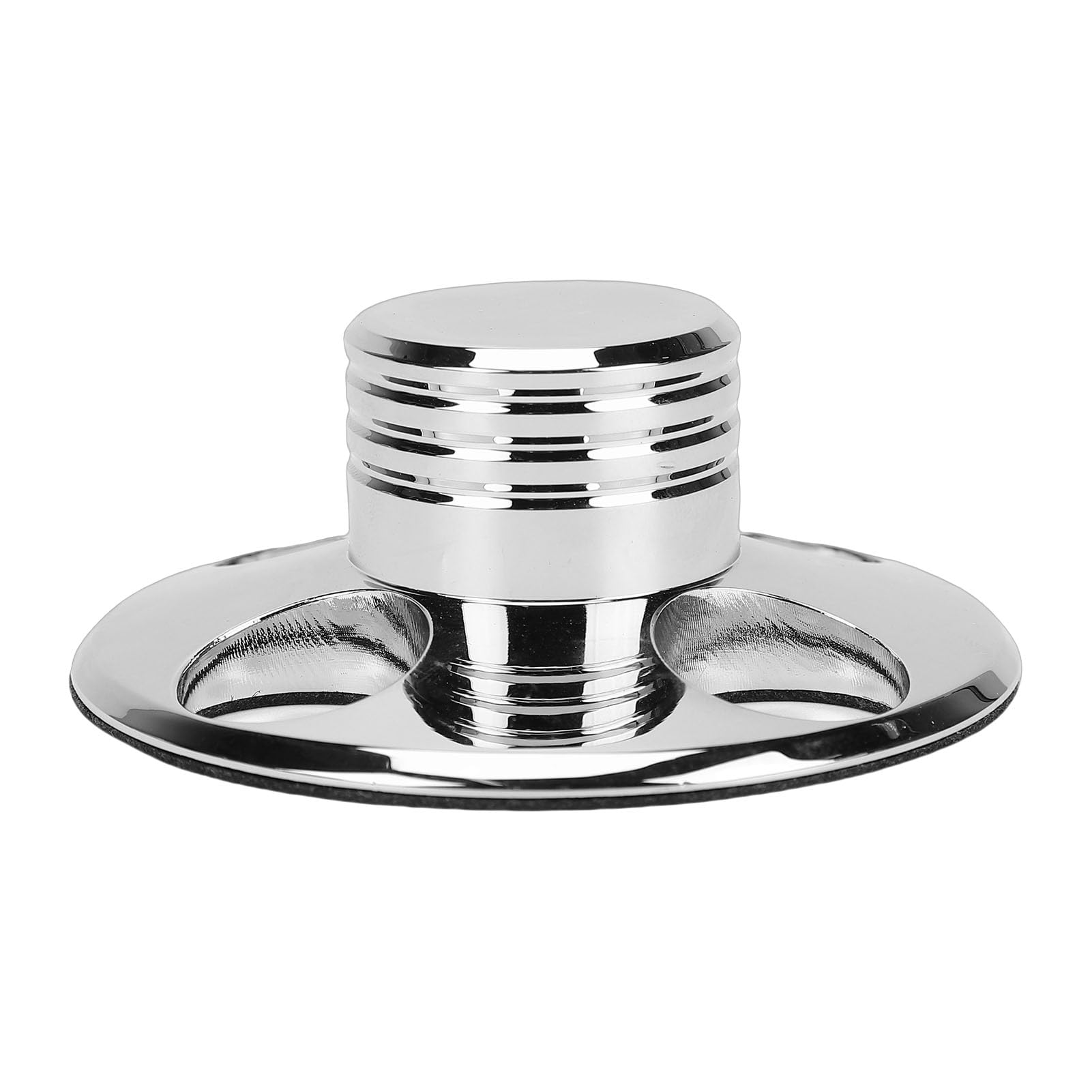 Ejoyous Stabilizzatore Peso Record, Stabilizzatore Disco Giradischi in Alluminio 78 X 30mm, Riduce Oscillazioni e Vibrazioni, Base in Feltro Protegge Le Etichette, per Giradischi Audiofili DJ (SILVER)
