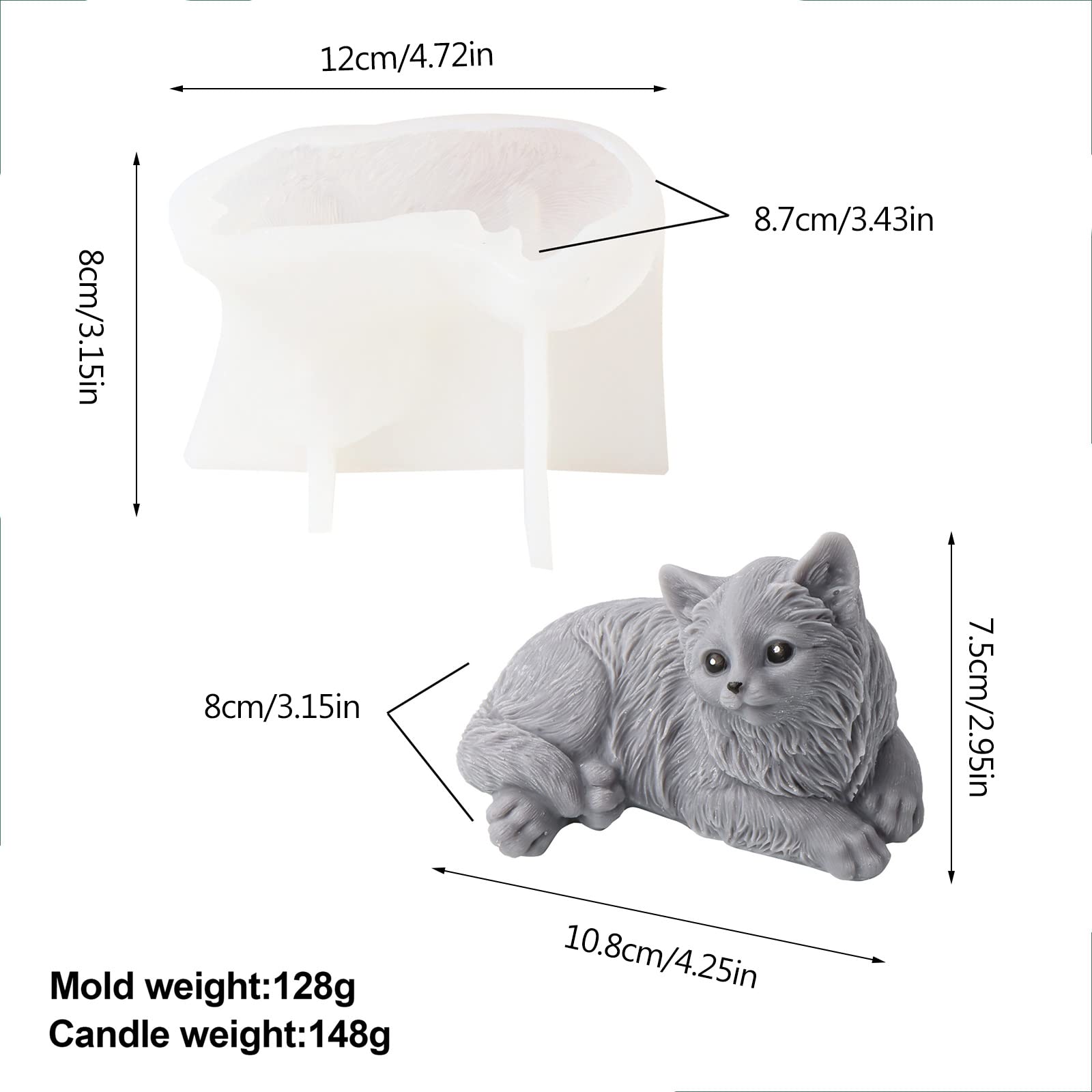 Stampi in Silicone 3D, 2pcs 6 cavità a Nido d'Ape per Sapone, stampi per Torta di Alveare
