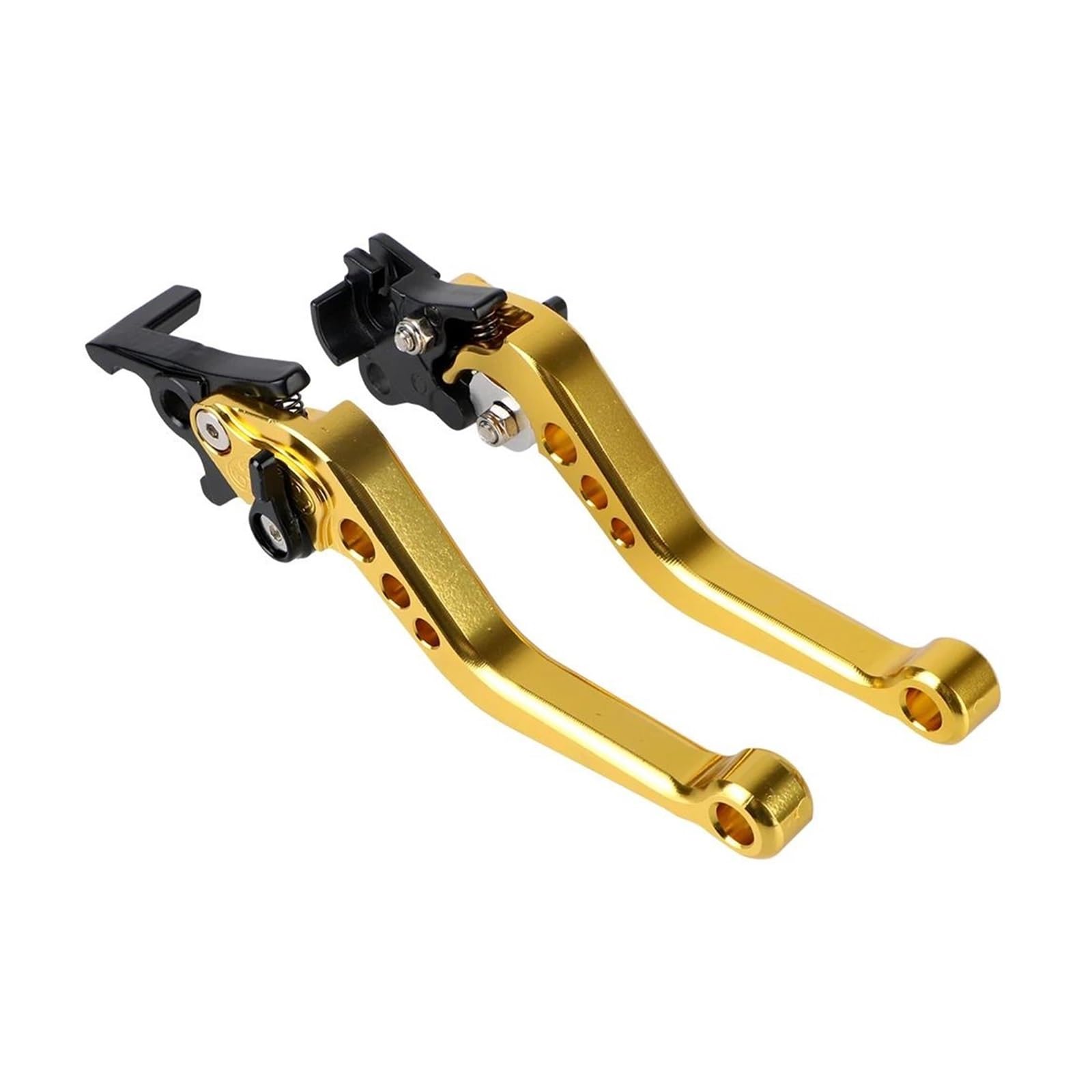Motorbike Hand Levers 1 Pair Universal For Motorcycle Brake Handle Motorbike Modification CNC Motorcycle Clutch Drum Brake Lever Handle Alloy Motorbike Clutch Lever(1)