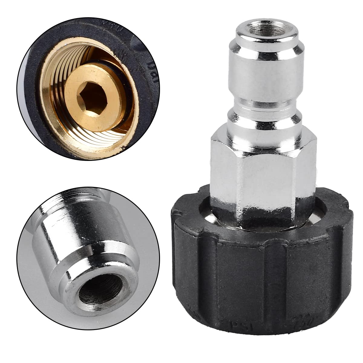 SENRISE Lot De 2 Adaptateurs Pour Nettoyeur Haute Pression 1-4 Pour