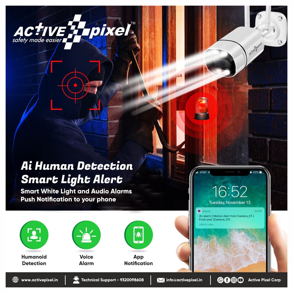 Active Pixel 2MP 1080P 4G SIM Card Based Wireless OutdoorIndoo | Shop ...