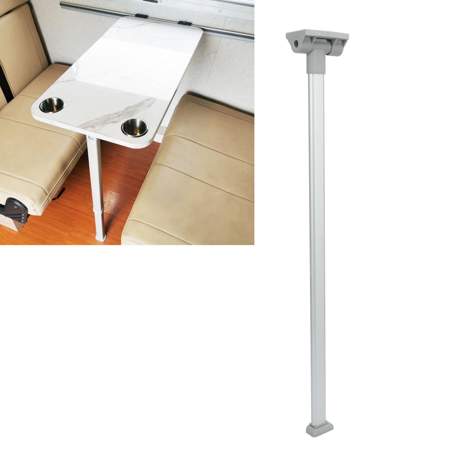 Patas de Mesa Plegables de Soporte para Vehículos Recreativos de 700 Mm Patas de Mesa Plegables de Aleación de Aluminio para Vehículos Recreativos con Acabado Anodizado Ahorro de Espacio
