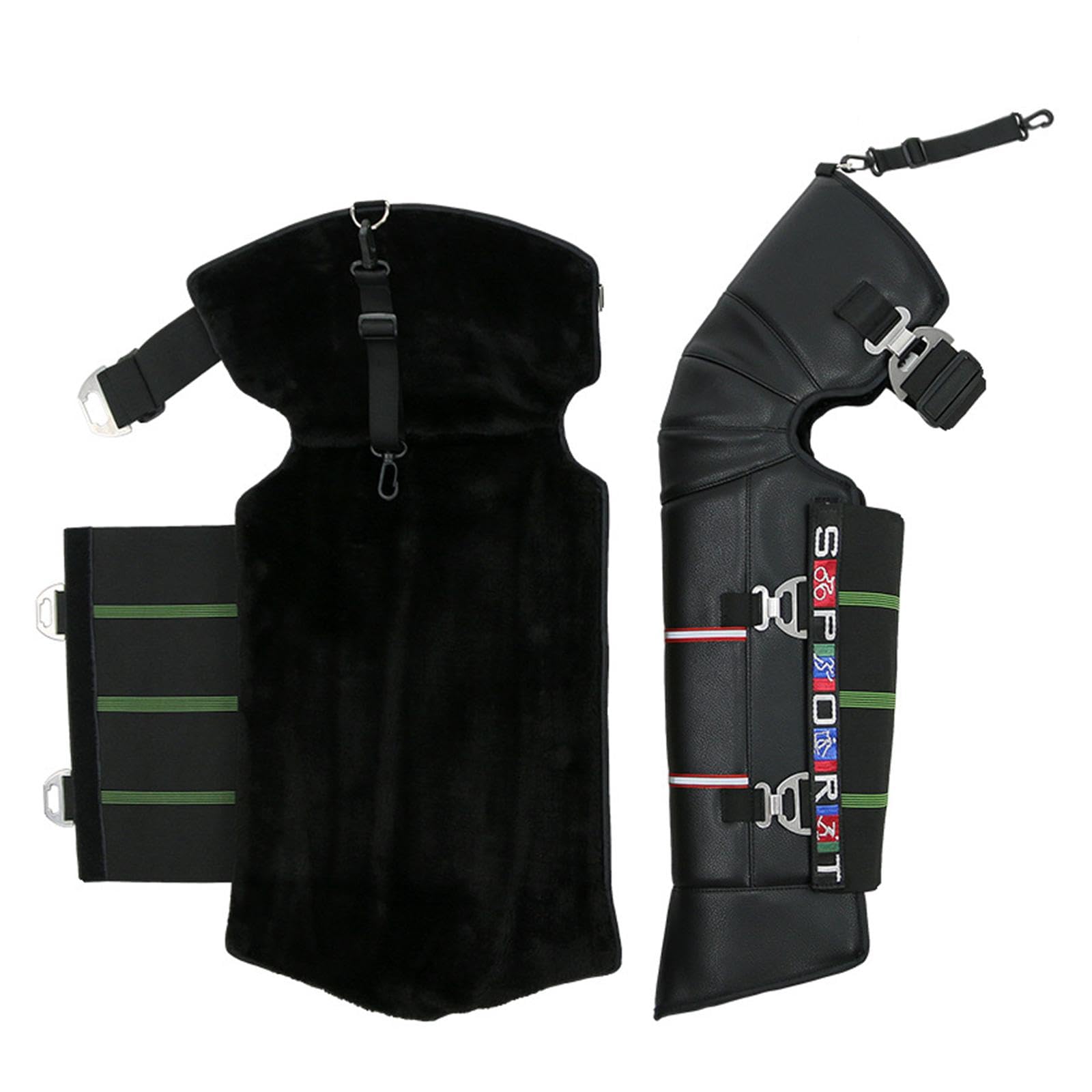 Genouillères Multifonctionnelles et Ergonomiques pour Le Cyclisme, l'escalade et Le Snowboard, Boucle en Acier