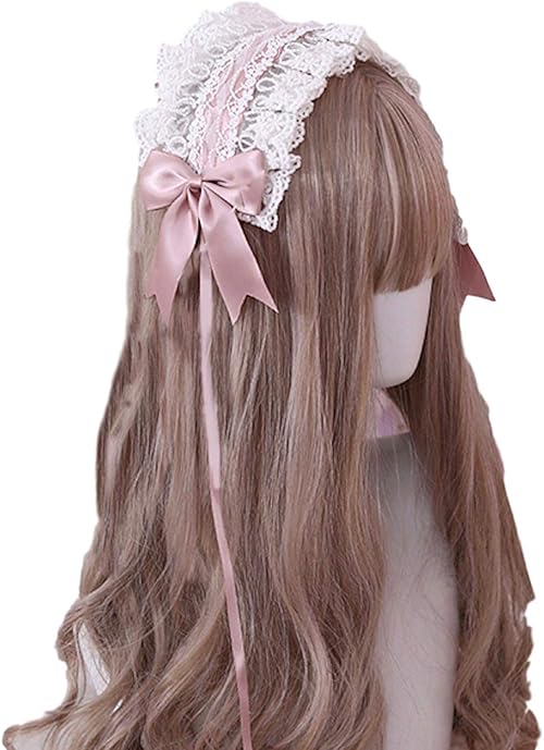 Amazon ロリータ レース レディース カチューシャ フリル ゴスロリ リボン コスプレ 髪飾り ヘアアクセサリー 萌え キュート メイドカフェ J S Select ピンク ヘアアクセサリー 通販