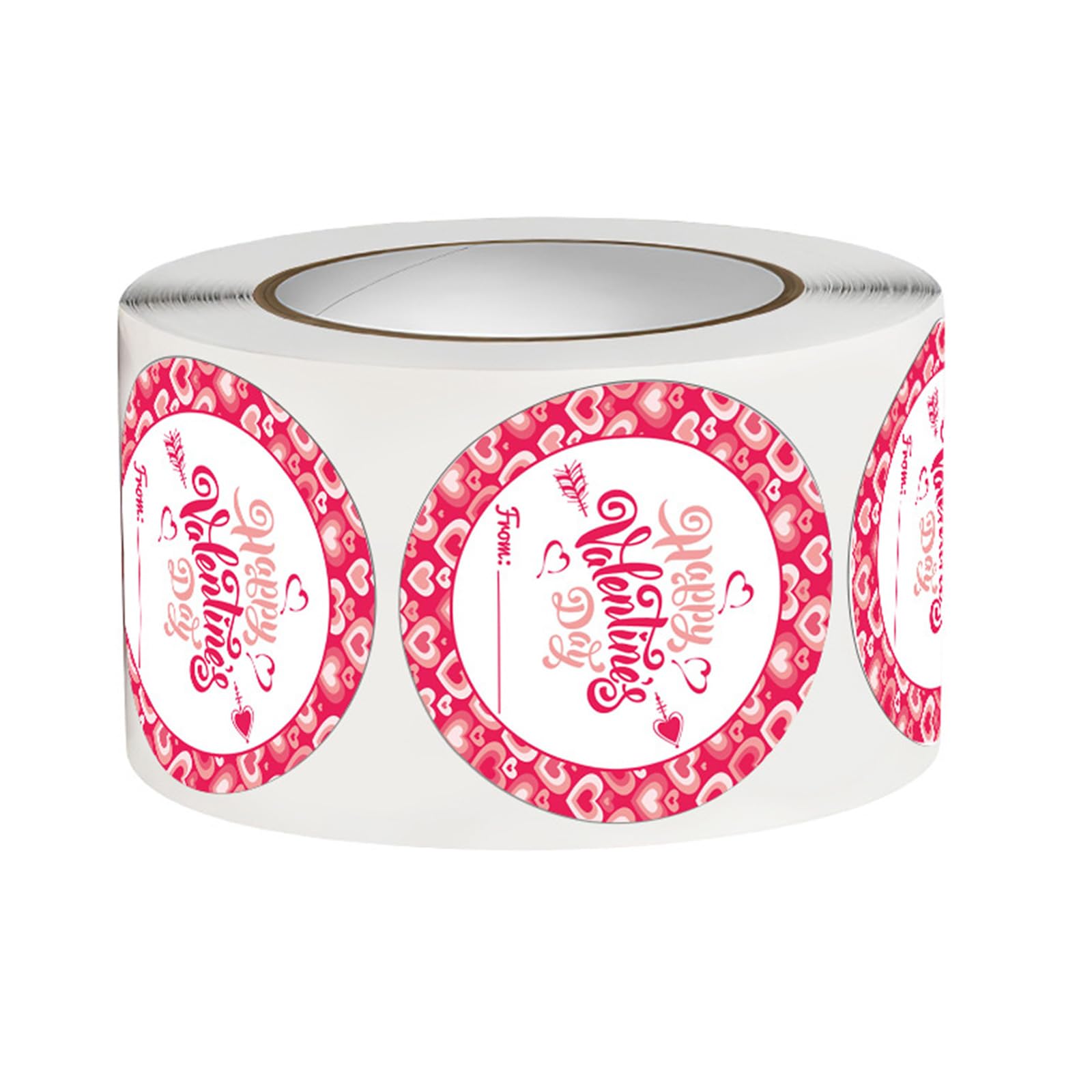 Valentine ' s Day Sticker Round Sticker Labels Decorative Self-Adhesive Sealing Label for Envelopes Valentine ' s Day Sealing Labels