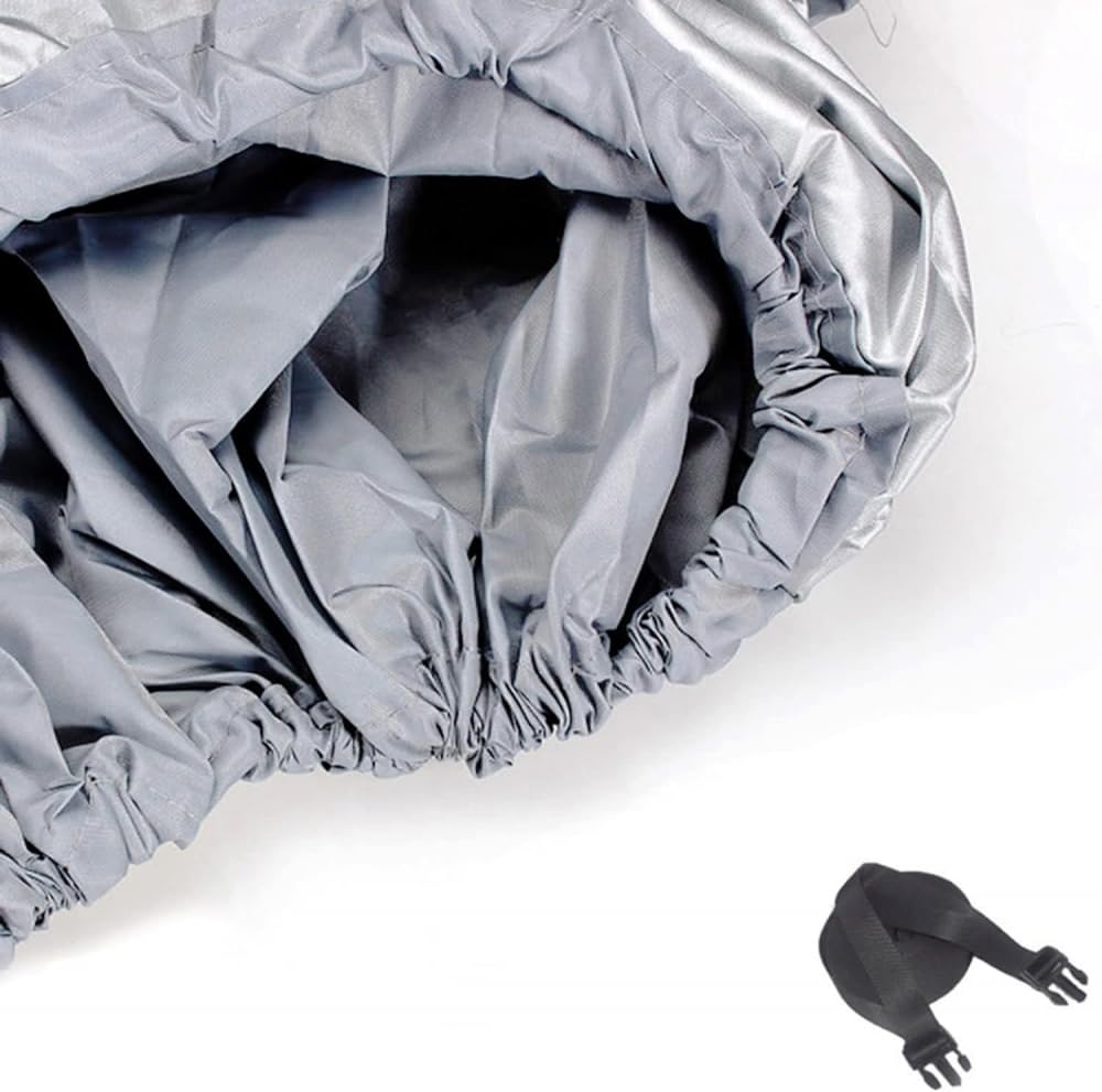 Telo Copribarca Impermeabile,Telo Copribarca Ricovero Imbarcazione Impermeabile Tessuto Oxford 600D Copertura Per Barca Rimorchiabile Proteggere La Nave Da Lesioni-Grey Grigio||17~19ft(600cm*300cm)
