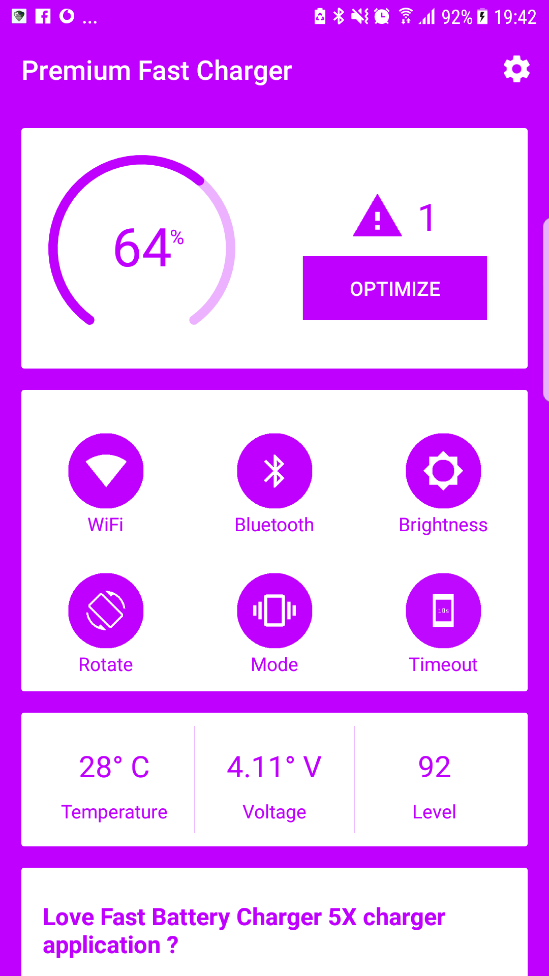 Premium Fast Charger App on Amazon Appstore