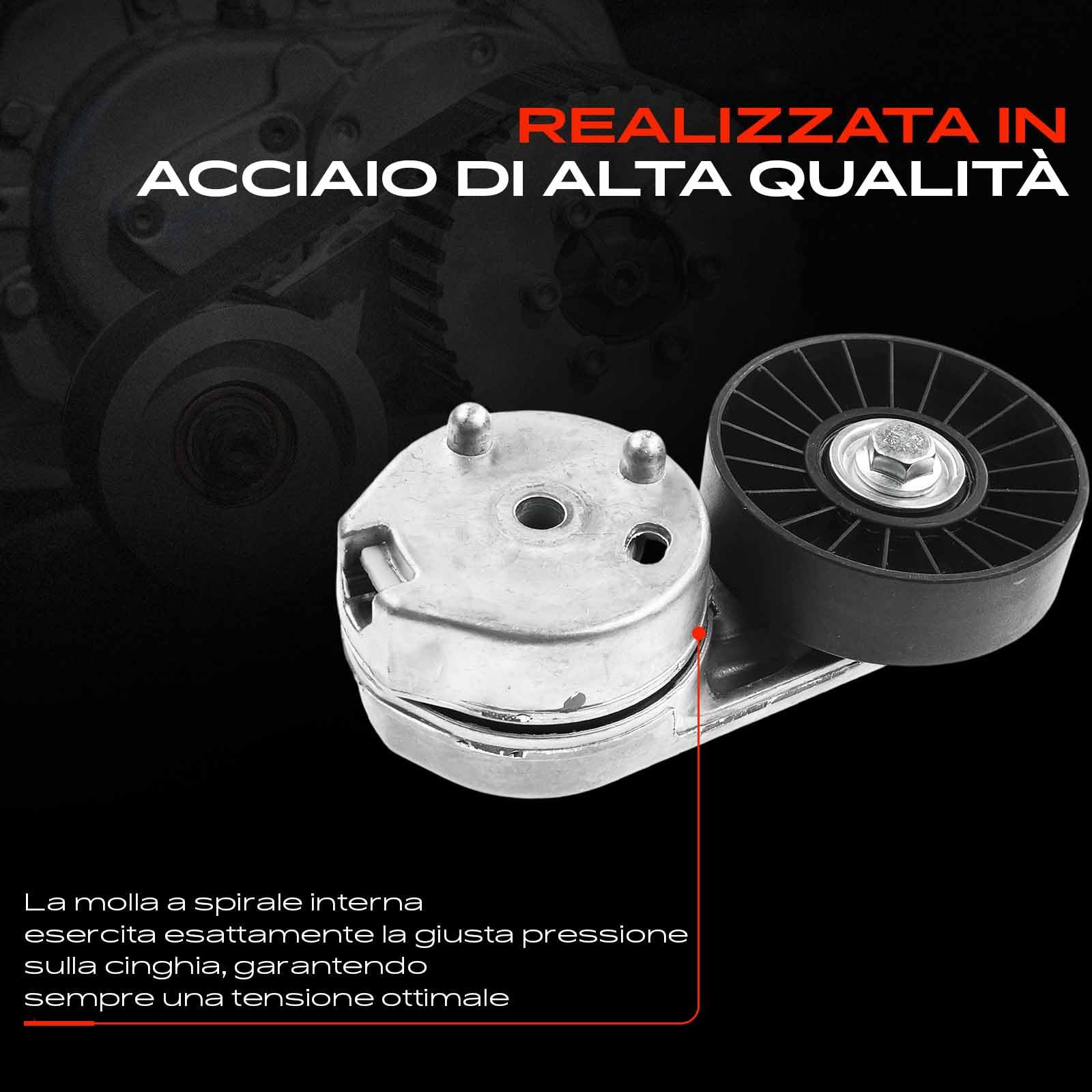 Frankberg Tendicinghia Rullo tenditore Compatibile con Rang.e Rove.r Sport L494 3.0L Rang.e Rove.r Sport L320 3.0L Discovery IV L319 3.0L Rang.e Rove.r IV L405 3.0L Discovery III L319 2.7L LR035493