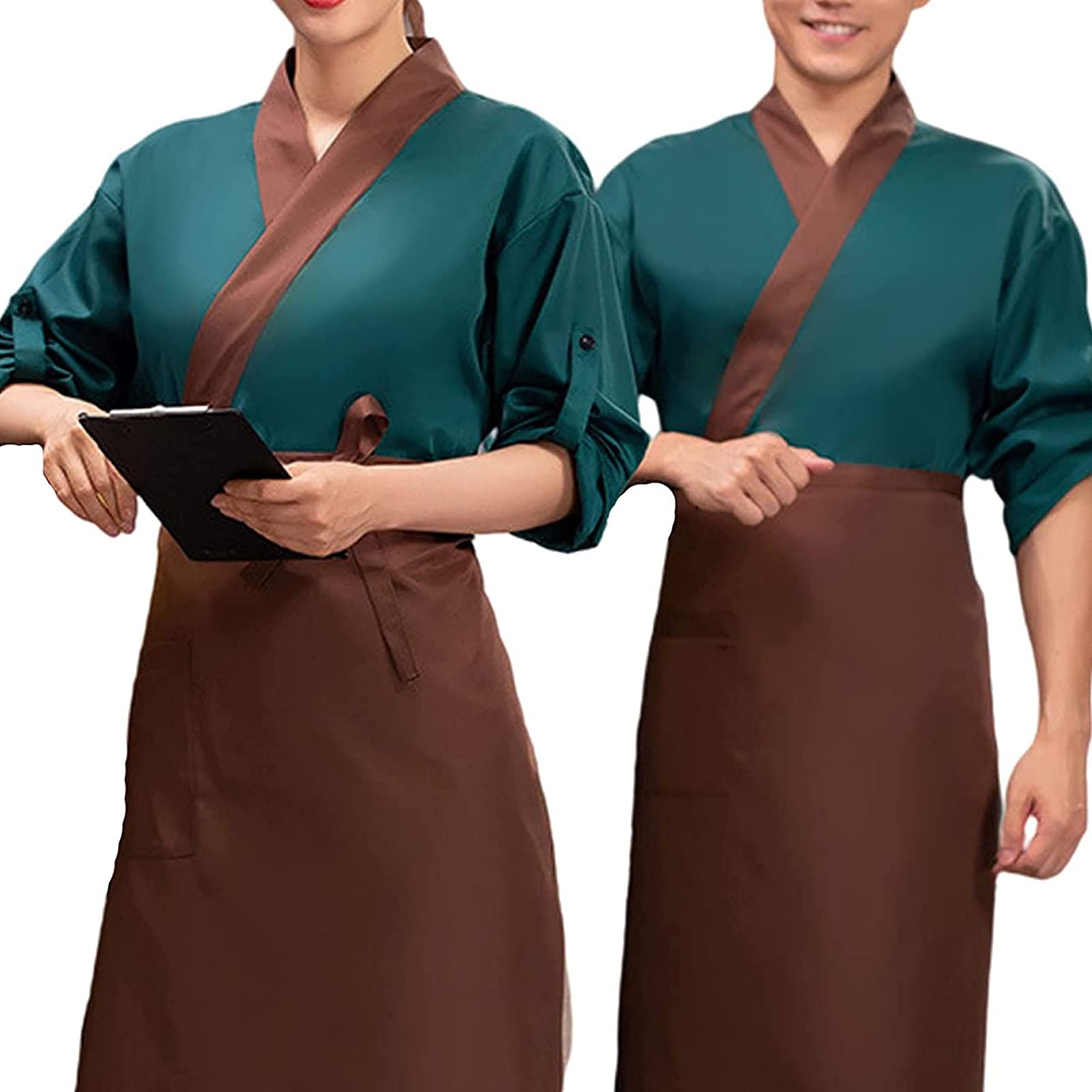 RenDiuJups Sommer Kochjacke Für Profiküchen - Atmungsaktiv & Fleckfester Arbeitskittel