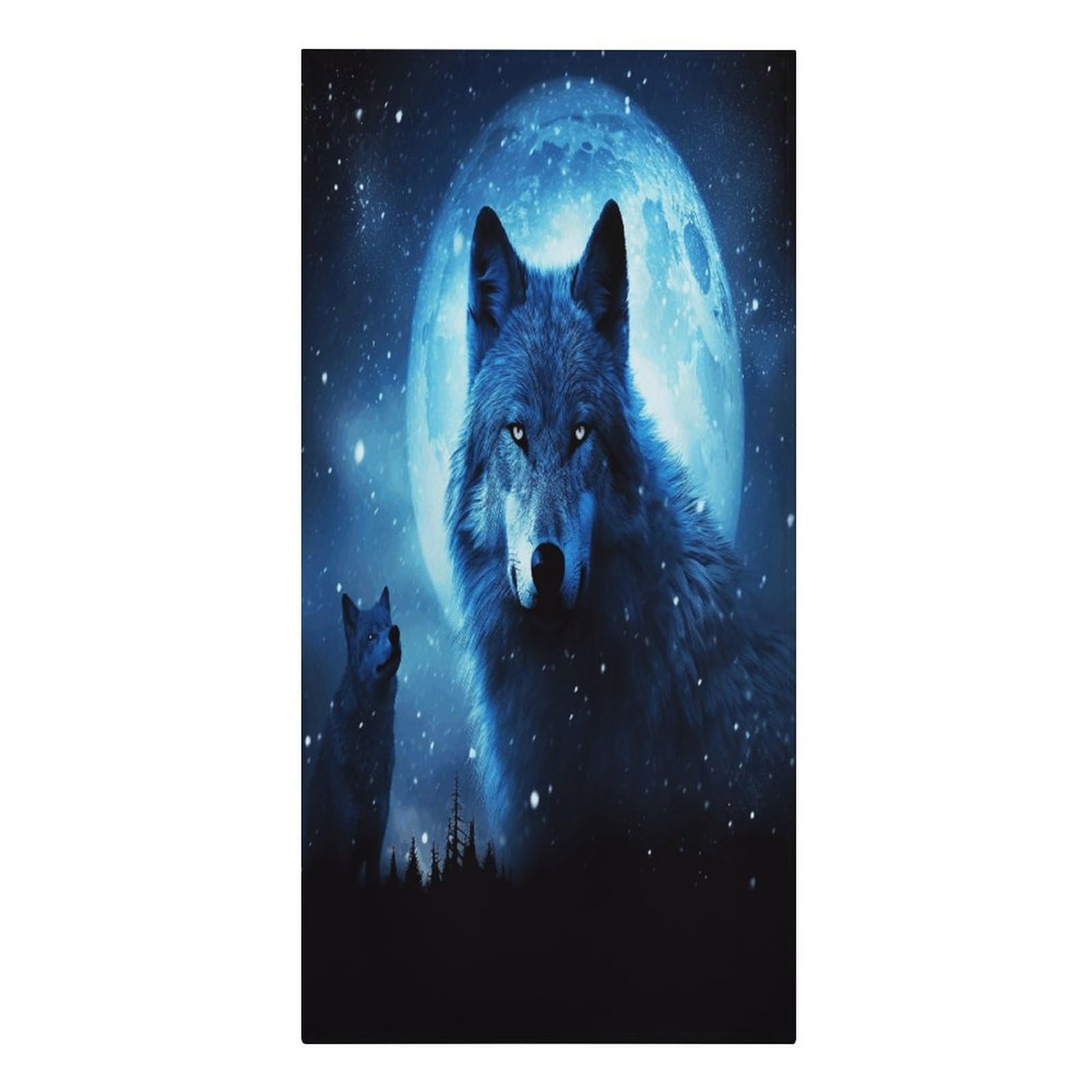 VstaDank Wolfs Beach Towel Microfiber Oversized Beach Blanket Super Absorbent Soft Pool Bath Towel Sand Free Quick Dry Travel Towels Gifts for Yoga Sports Adults 30" X 61"