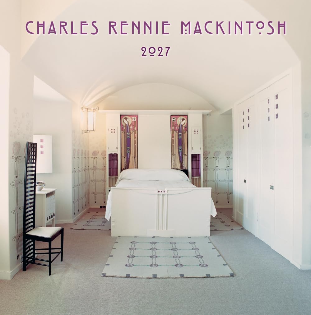 2027 Scotland Calendar: Charles Rennie Mackintosh – Wall Calendar – Month to View – 12 Months