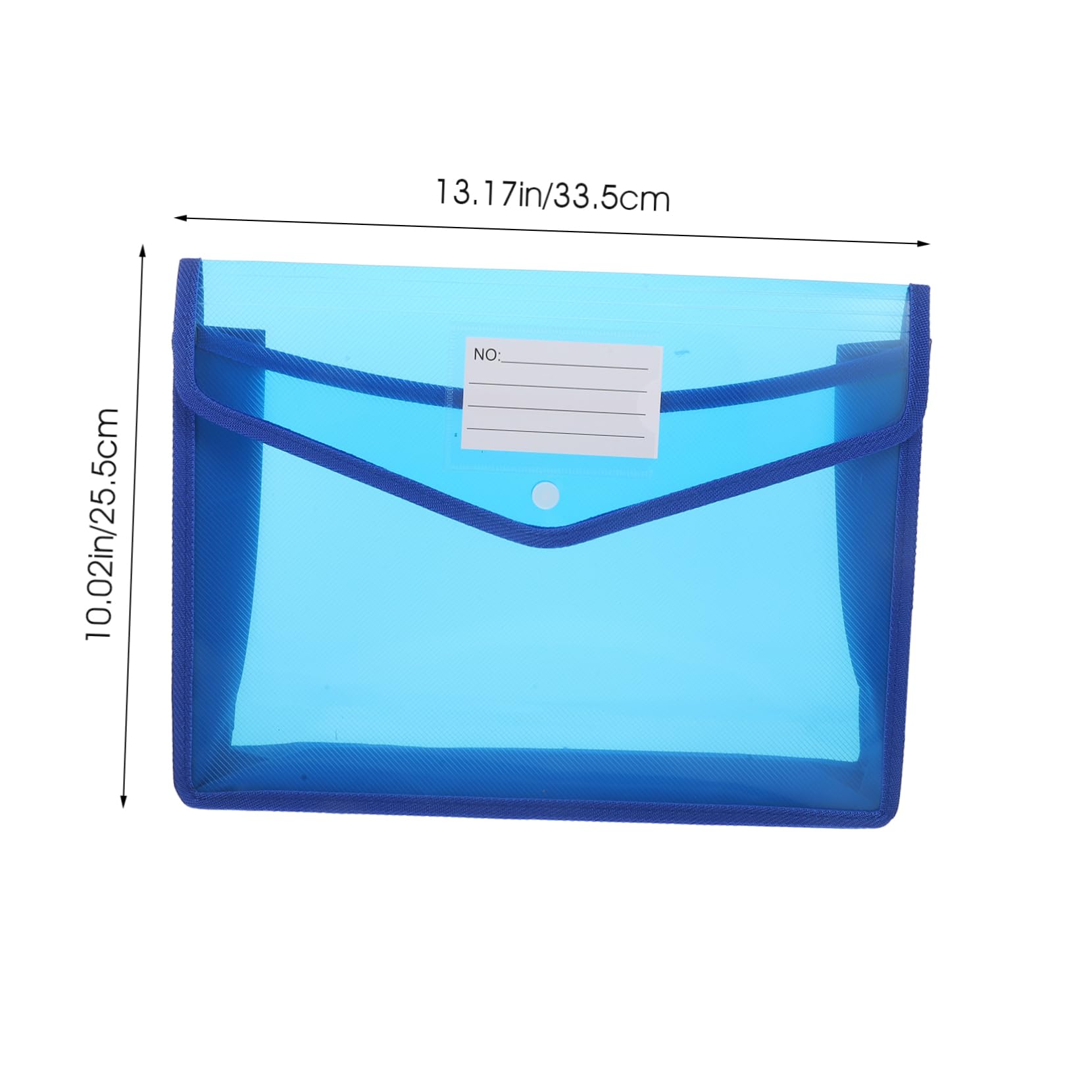 HOODANCOS 2pcs A4 Waterproof Document Bag Blue Document Organizers Money Pouches for Men
