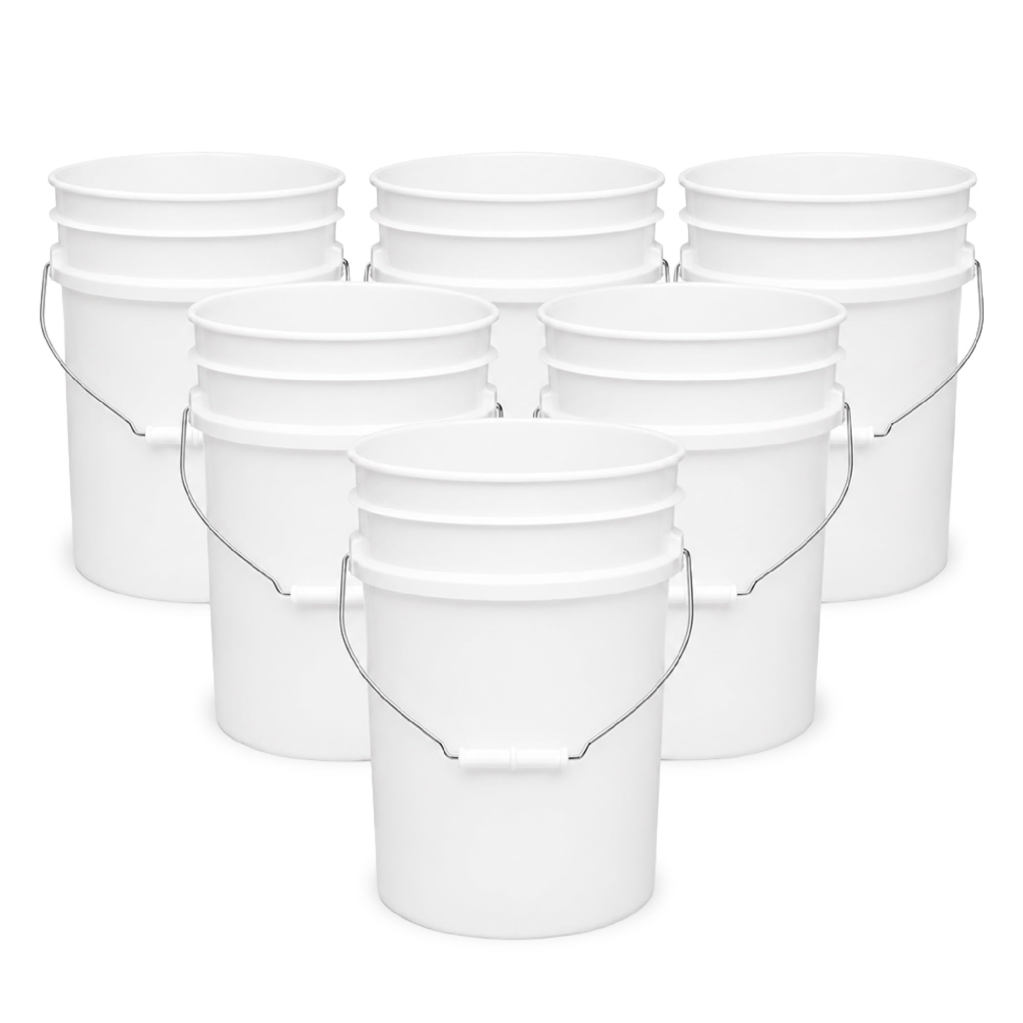 ePackageSupply 5 Gallon Bucket - Food Grade Bucket, Translucent - No Lid
