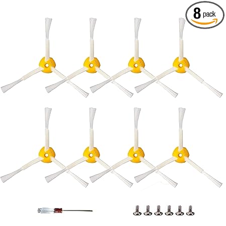 Dhoua 8 Packs Side Brush Replacement for IRobot Roomba 600 700 800 900 Series 960 980 985 860 870 877 880 890 891 895 805 761 770 780 790 614 650 665 671 675 690 Models