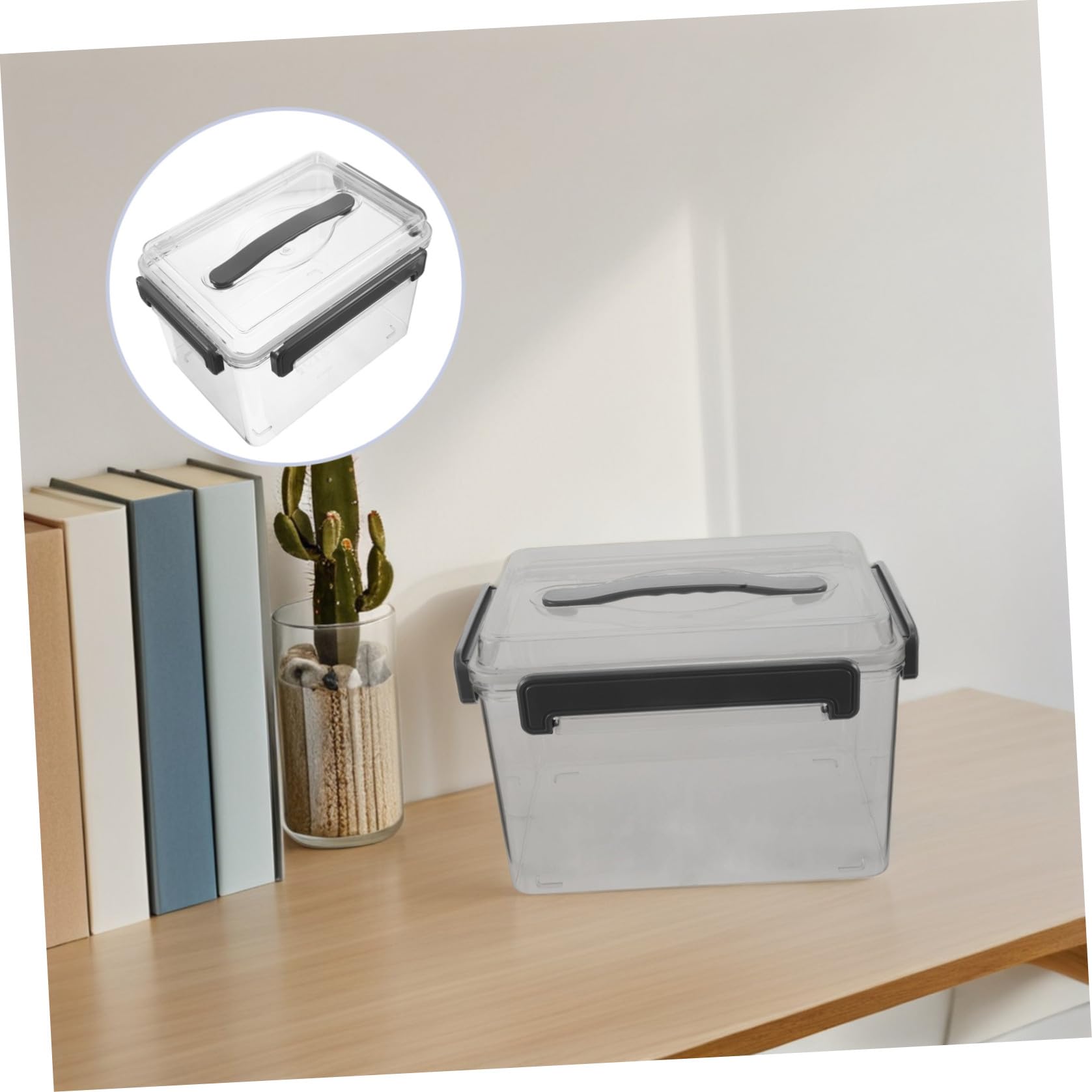 SHINEOFI Kameralinsen Aufbewahrungsbox aus Acryl Transparent Leicht und Tragbar für Kameraobjektive und Digitalkamera Zubehör für Fotografen Beim Bergsteigen und Outdoor Einsatz