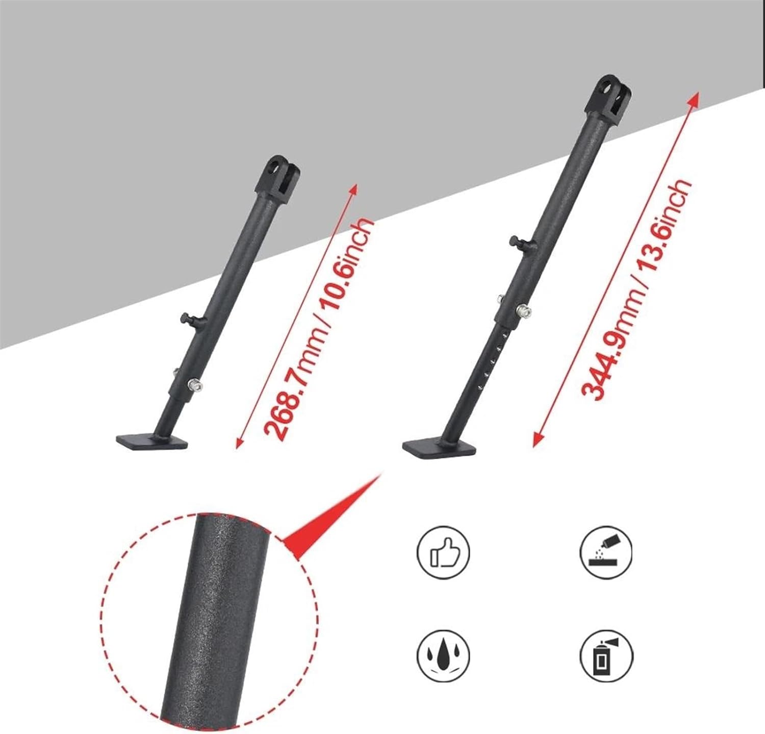 使いやすくインストールも簡単 キックスタンド駐車ブラケット調整可能なキックスタンドフットサイドスタンドオートバイアクセサリー に適合