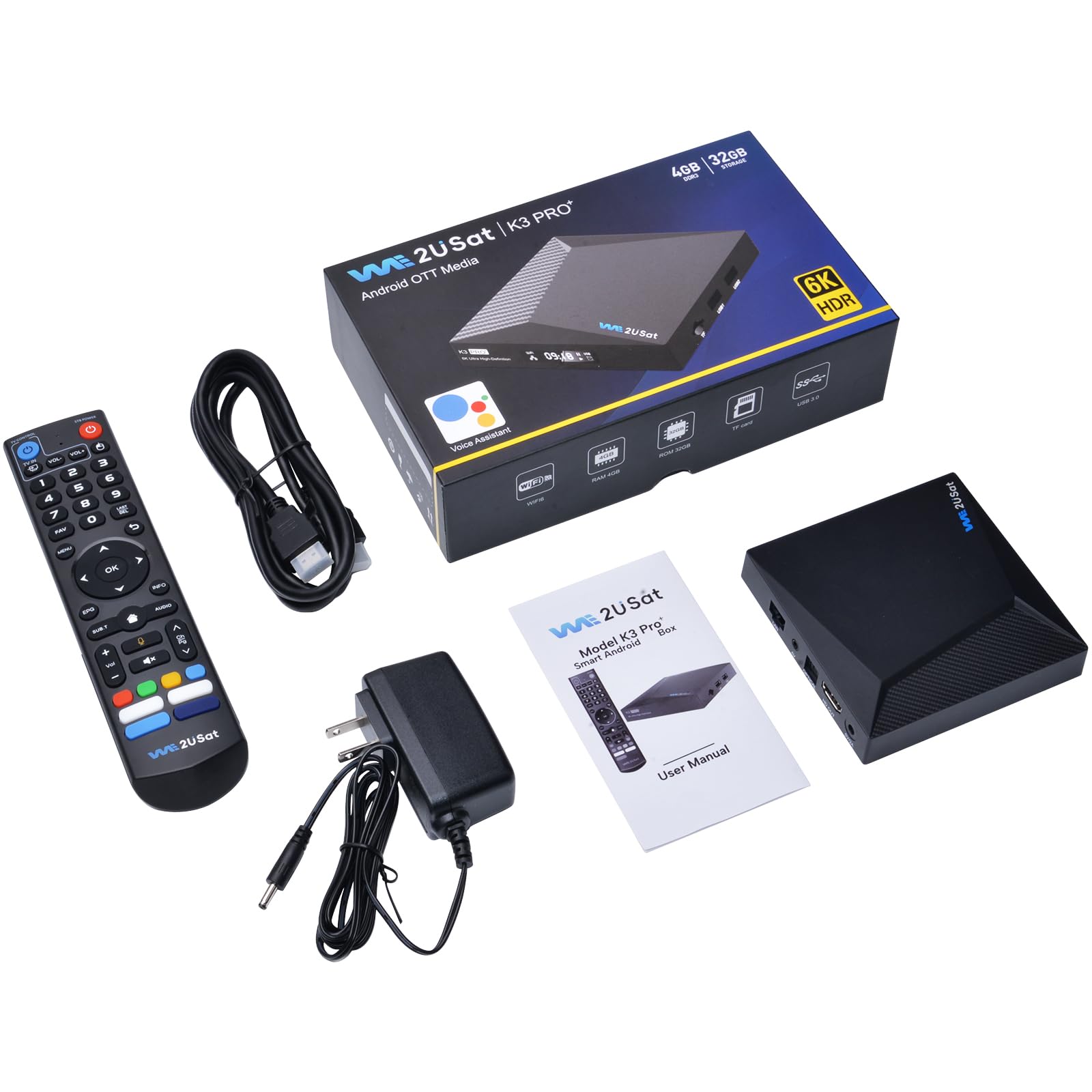 BOX TV Smart Ultra HD 4K Porta USB HDMI WIRELESS Telecomando Incluso