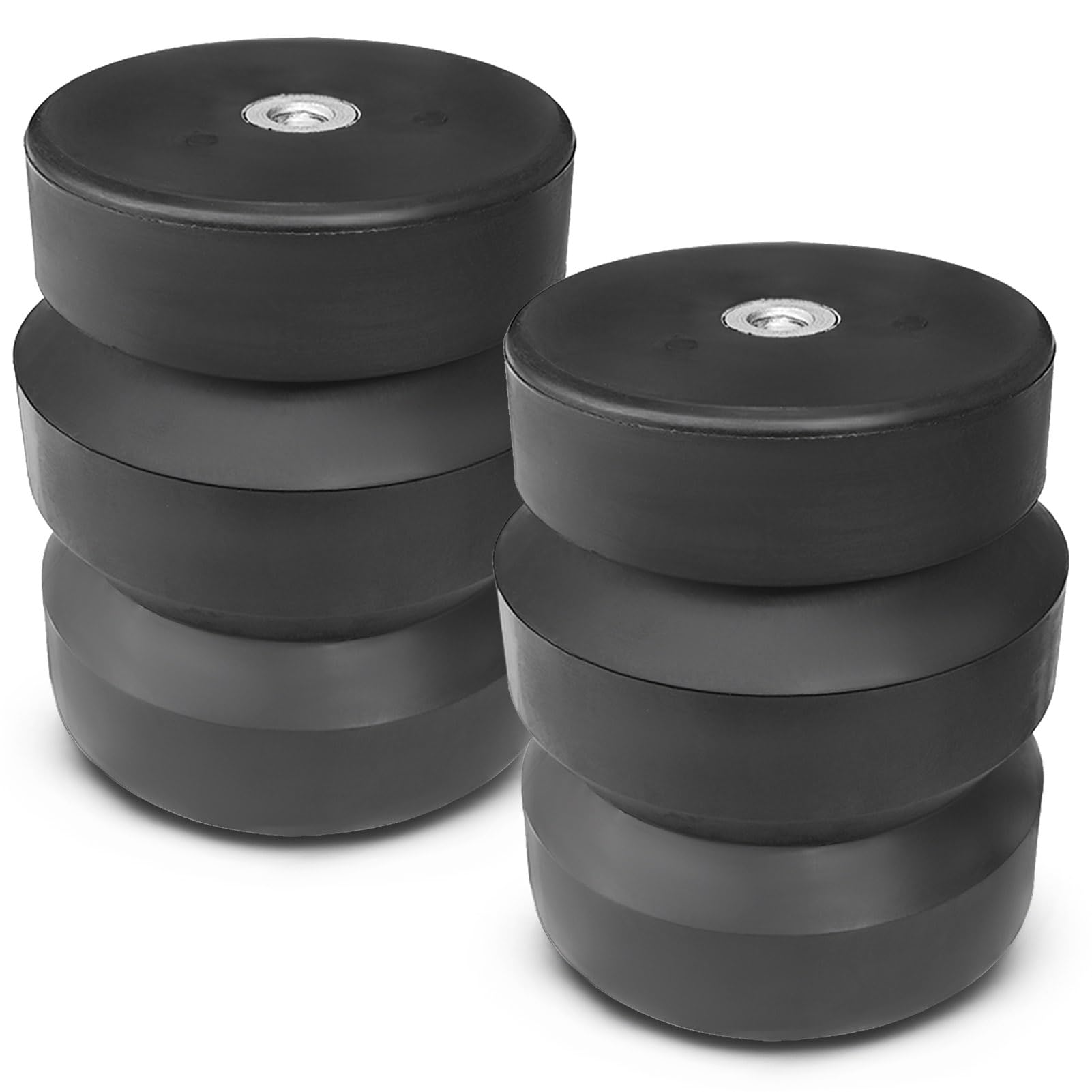 FLOVENTIS 2Pcs Rubber Cushion Suspension Kit for Cadillac Escalade, Chevrolet Avalanche, Suburban, Tahoe, GMC Yukon OEM Replace GMRYS4 Car Rear Rubber