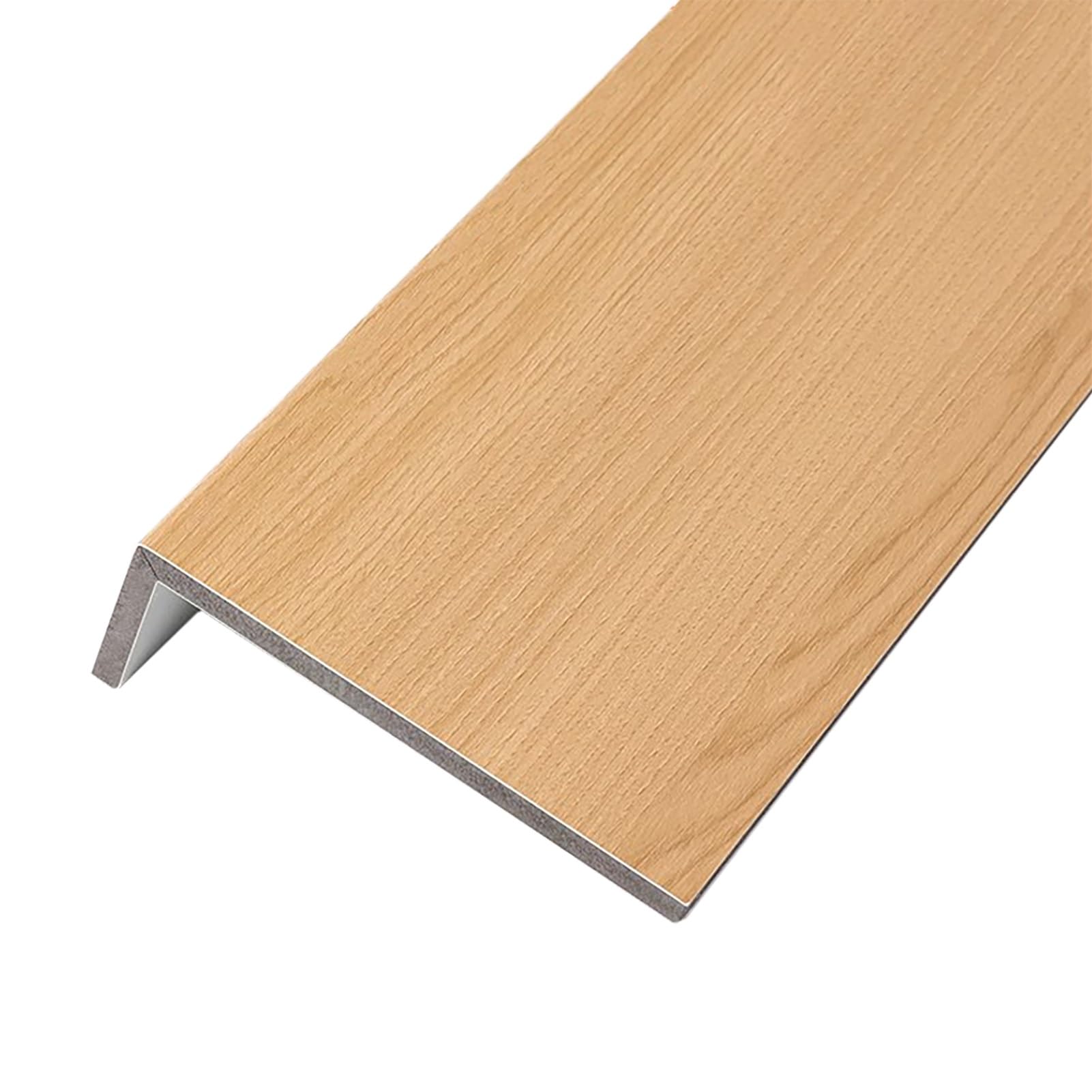 Window Sill Cover, Wood Grain Finish, Cuttable Nosing for Bay Window and Living Room, Durable Capping Board for Home and Office