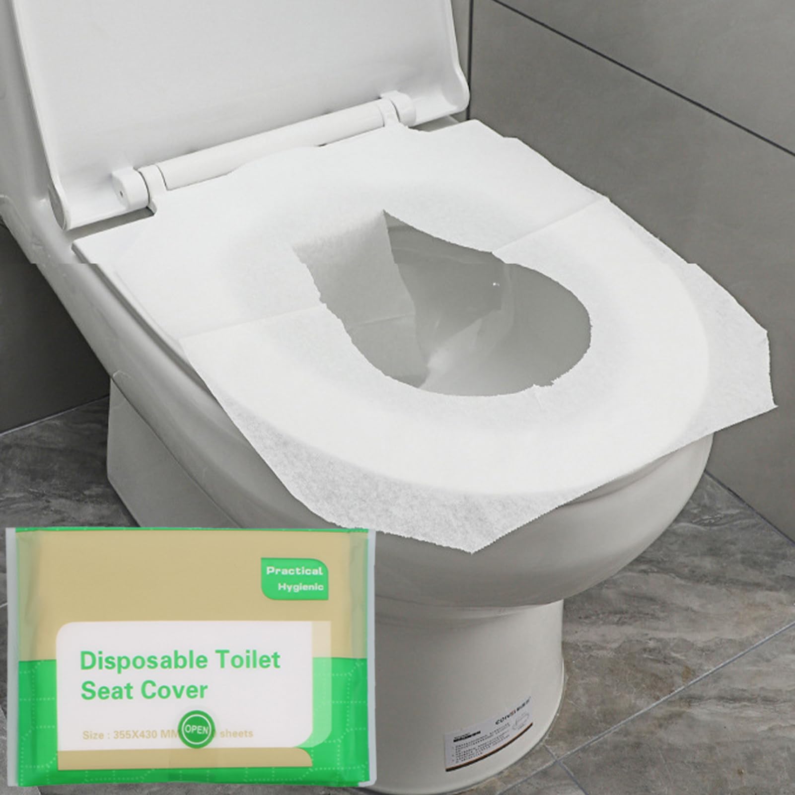 Copriwater usa e getta 43x35.5cm 20 Pezzi Biodegradabili per ospedale hotel
