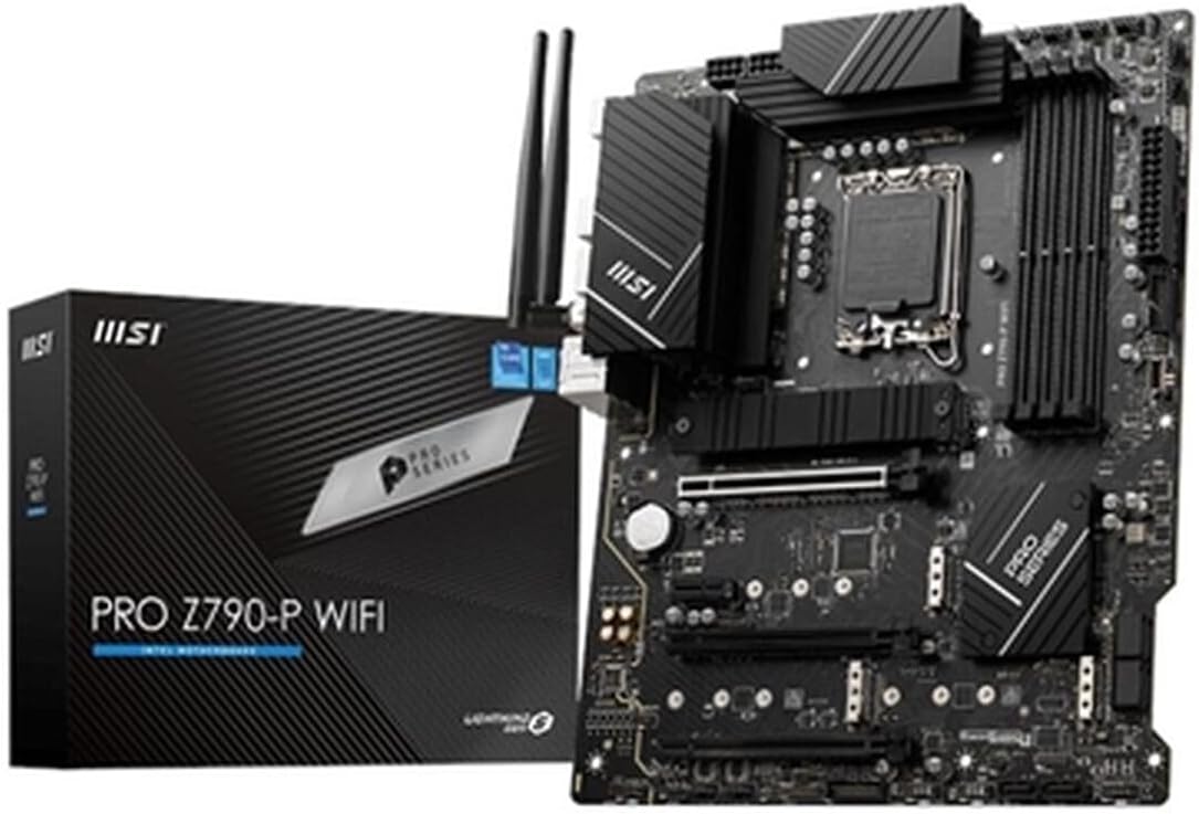 MSI PRO Z790-P WiFi ProSeries Motherboard (Supports 12th/13th/14th Gen Intel Processors, LGA 1700, DDR5, PCIe 5.0, M.2, 2.5Gbps LAN, USB 3.2 Gen2, HDMI/DP, Wi-Fi 6E, Bluetooth 5.3, ATX) (Renewed) MSI PRO Z790-P WiFi ProSeries Motherboard (Supports 12th/13th/14th Gen Intel Processors, LGA 1700, DDR5, PCIe 5.0, M.2, 2.5Gbps LAN, USB 3.2 Gen2, HDMI/DP, Wi-Fi 6E, Bluetooth 5.3, ATX) (Renewed)