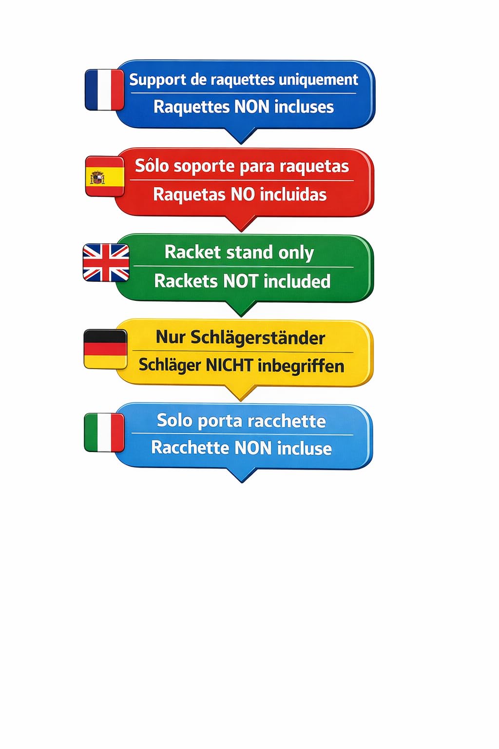 Support universel raquette tennis padel pickleball badminton plage