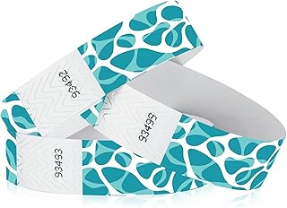 500 WristCo Swimming Pool Tyvek Wristbands for Events – Security Cuts & Tamper-Proof Design to Prevent Reuse – Premium-Grade Bracelets for Hospital & Medical ID, Party & VIP Identification
