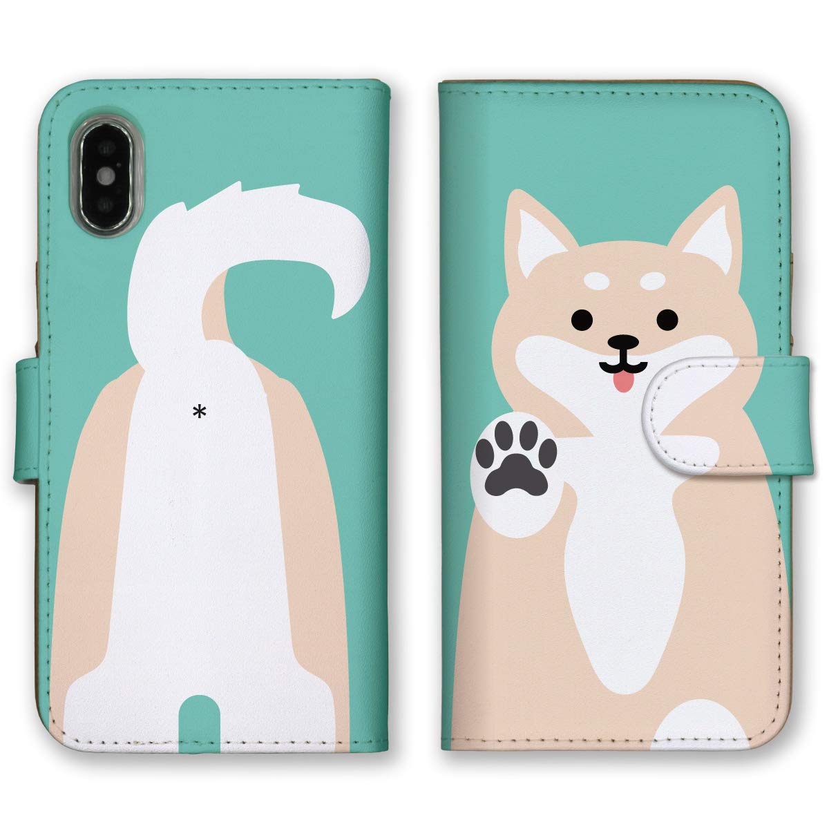 Amazon Iris 手帳型ケース 全機種対応 Dell Streak Pro 101dl デル ストリーク プロ 101dl専用 犬 Dog ペット かわいい トイプードル パグ 柴犬 ブルドック 人気 イラスト ブック型 二つ折り レザー 手帳カバー スマホケース