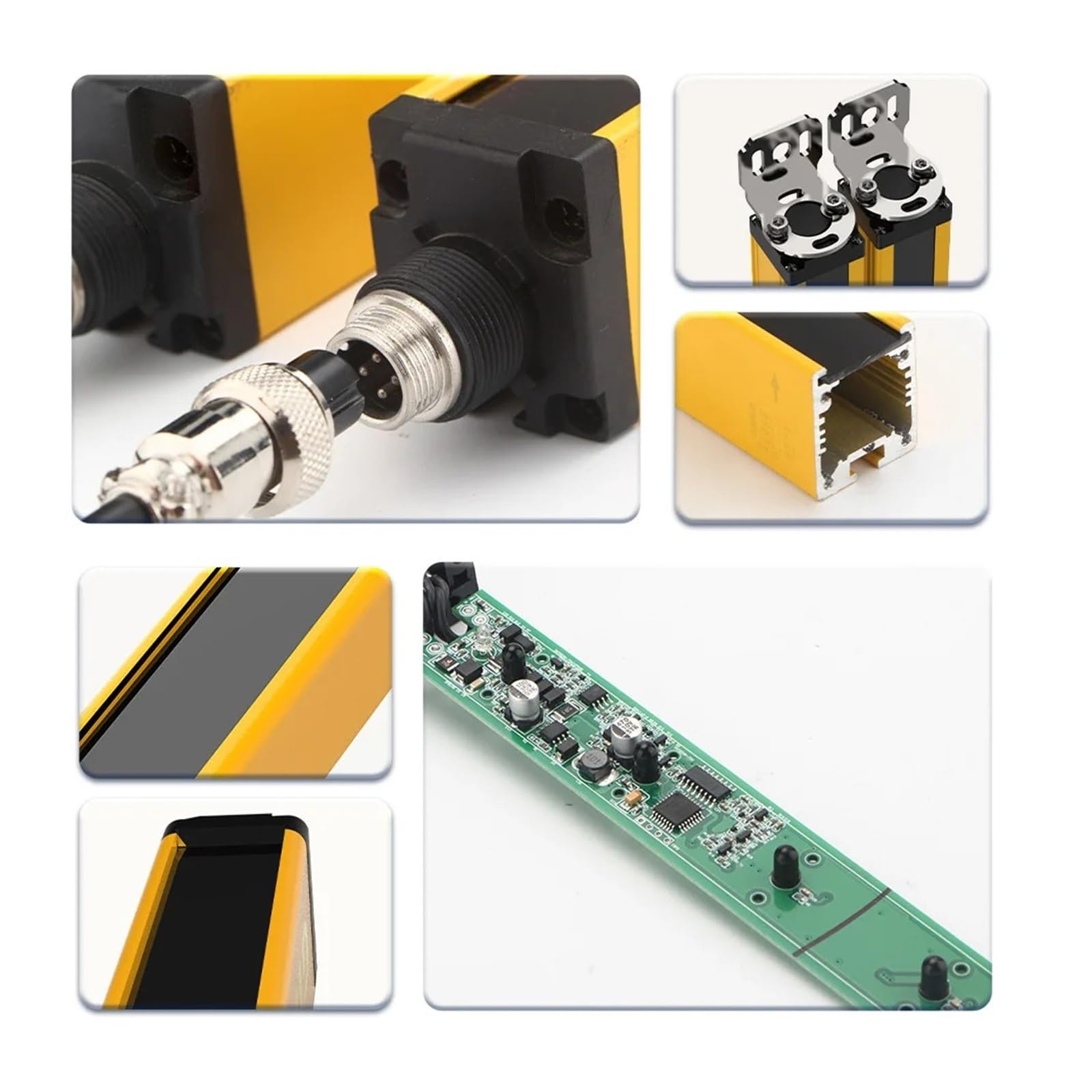 Sensore for barriera fotoelettrica di sicurezza | Dispositivo di protezione dell'area con passo da 20 mm Barriera a griglia industriale(20MM Pitch 4 Beam)