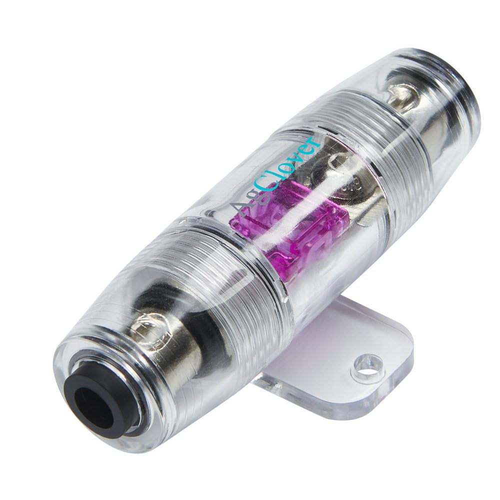 In-line Fuse Holder for 4/8 Gauge MANL AFS Inline Fuse Holder with Reducer for Automotive, Marine, Auto Parts, Car Audio, Amplifier, Compressors, Industrial, Motorcycle Solid Brass AFS-02CN 100A(80A)