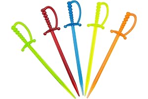 Practical 3.3 Inch Multicolor Plastic Toothpicks for Effortless Appetizer and Fruit Enjoyment