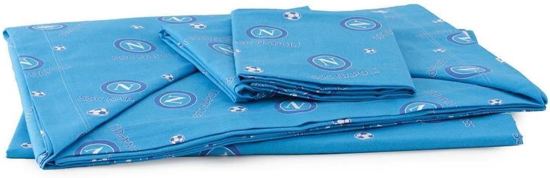 ssc napoli Completo Lenzuola Ufficiale Matrimoniale 100% Cotone P550