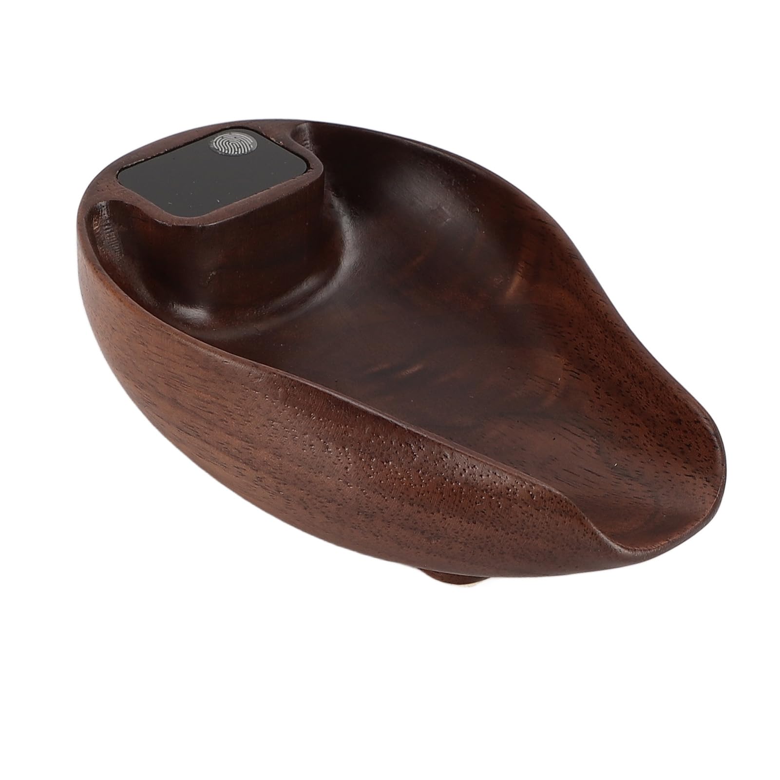 Fdit Teewaage aus Holz, Kaffeewaage, Taschenwaage, Hohe Genauigkeit, 0,1 G, 0,01 Unzen, Digitale Küchenwaage mit Einem Bereich von 0,3 G Bis 200 Zum Backen, Kochen, Übergießen von Tee