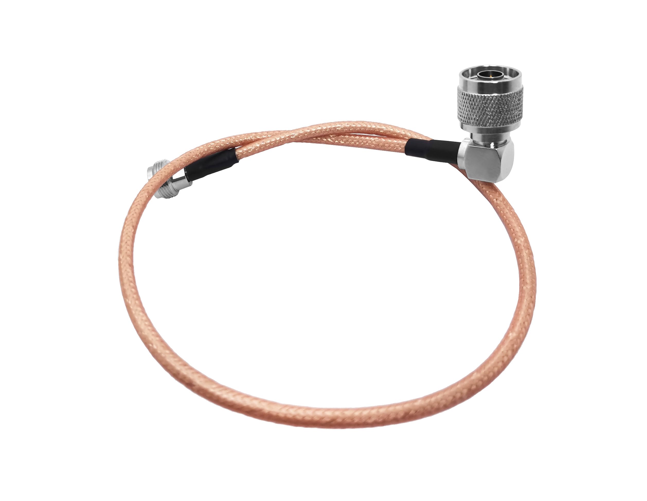 1 câble coaxial RG142 N mâle vers N femelle à faible perte – Extension de 50 Ohm pour systèmes d'antenne, amplificateurs WiFi et plus encore (1,8 m)