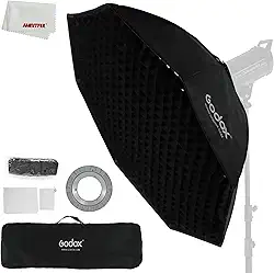 Godox 120 cm 119.4 cm Octagon Honeycomb Grid Softbox Caixa com suporte Bowens (FW120)