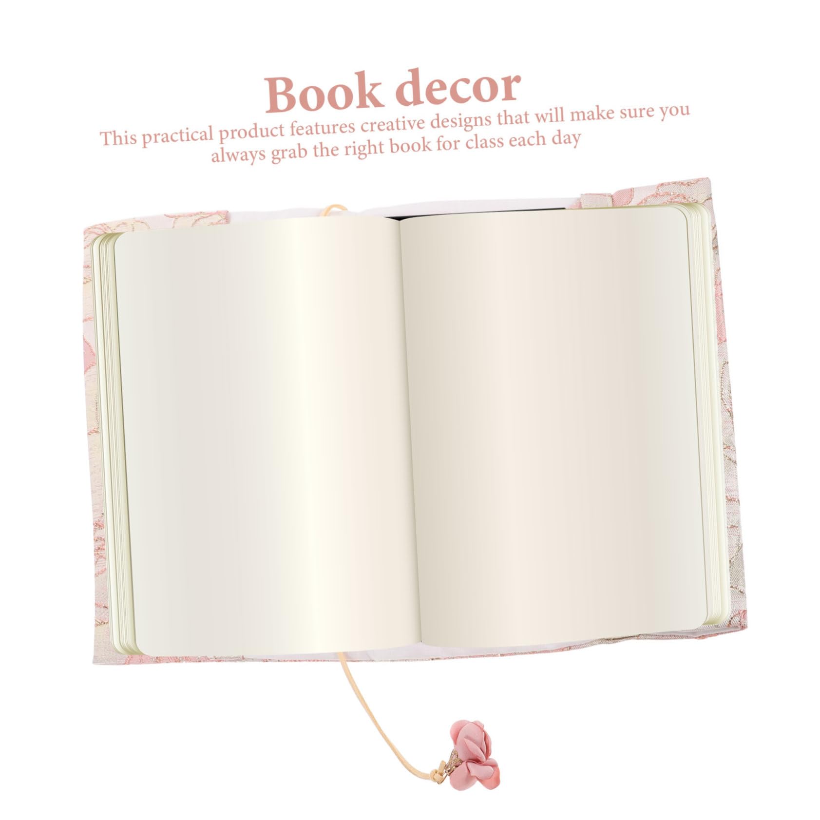 ARTIBETTER 3 Pezzi Copertina Del Libro in Tessuto Protezione Decorazione Protettori Coperture Tela Per Rilegatura Di Libri Arredamento Copertina Del Libro Elastico Copertina Per Libro Rosa