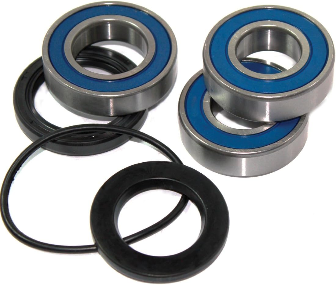 Caltric Rear Wheel Ball Bearings & Seals Kit Compatible with Kawasaki Zx-6R Ninja Zx600 Zx-600 2007-2012