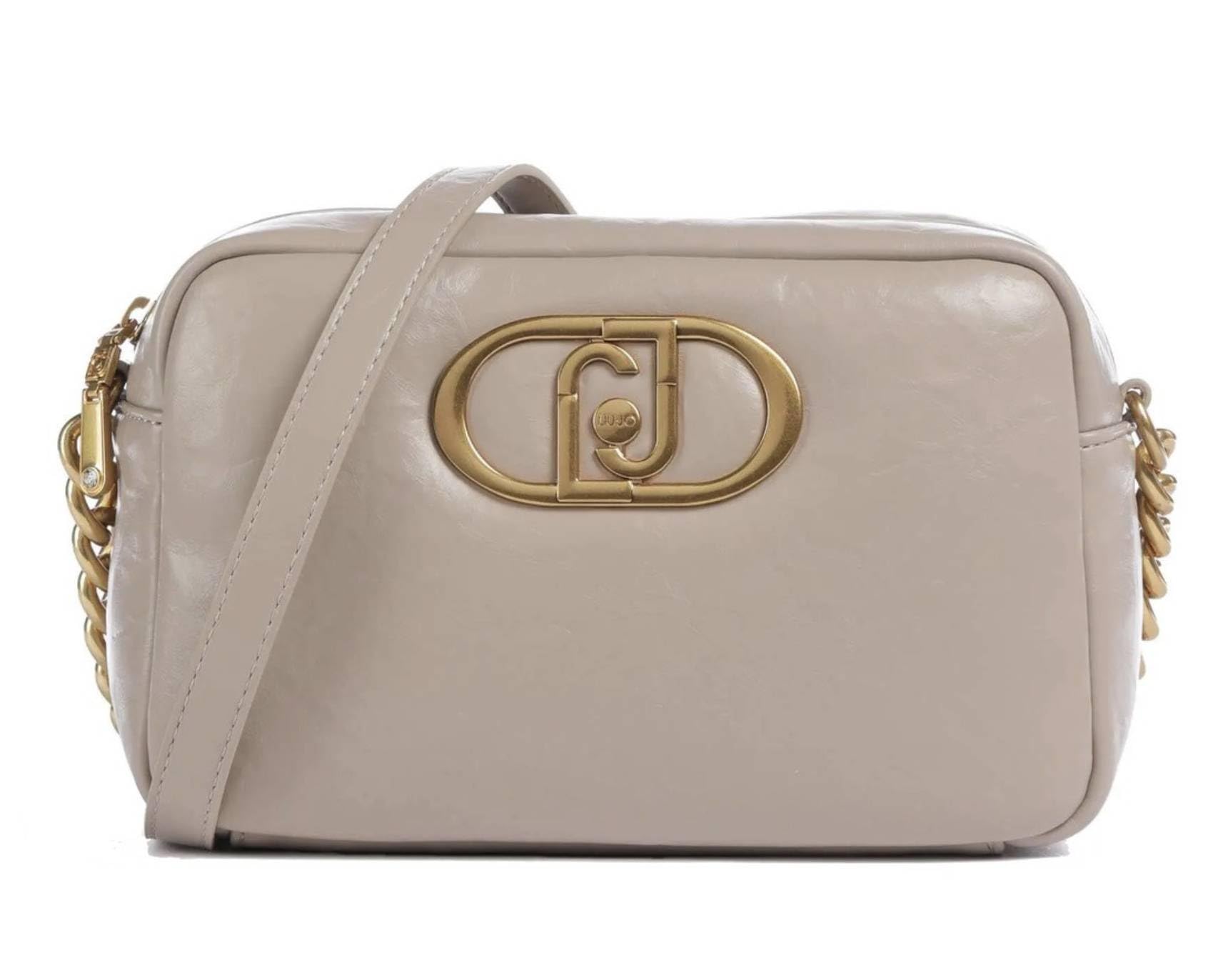 Sac camera case Liu Jo LaPuffy dark sand petit format aspect matelassé chic