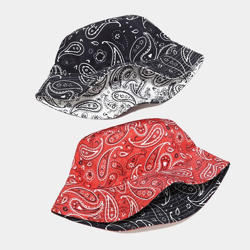 Image of Quanhaigou Bucket Hat for Men Women,Packable Reversible Printed Sun Hats,Fisherman Outdoor Summer Travel Hiking Beach Caps