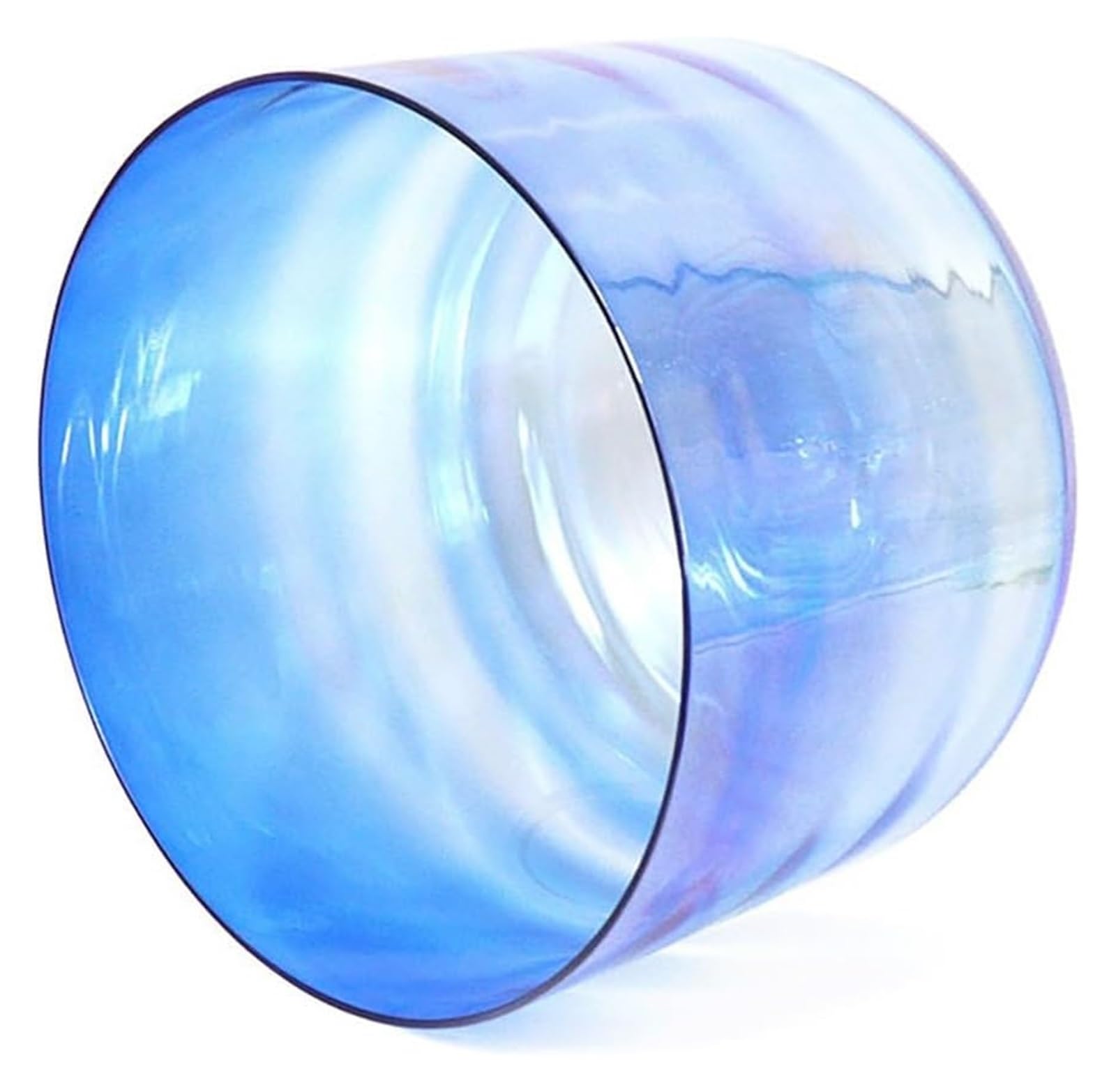 Ciotola tibetana di Cristallo, 15 cm, per Yoga, Meditazione e guarigione Sonora, Ciotola Chakra al Quarzo 432Hz, con Battente in Acrilico e O-Ring, per Principianti e Professionisti, Una Nota