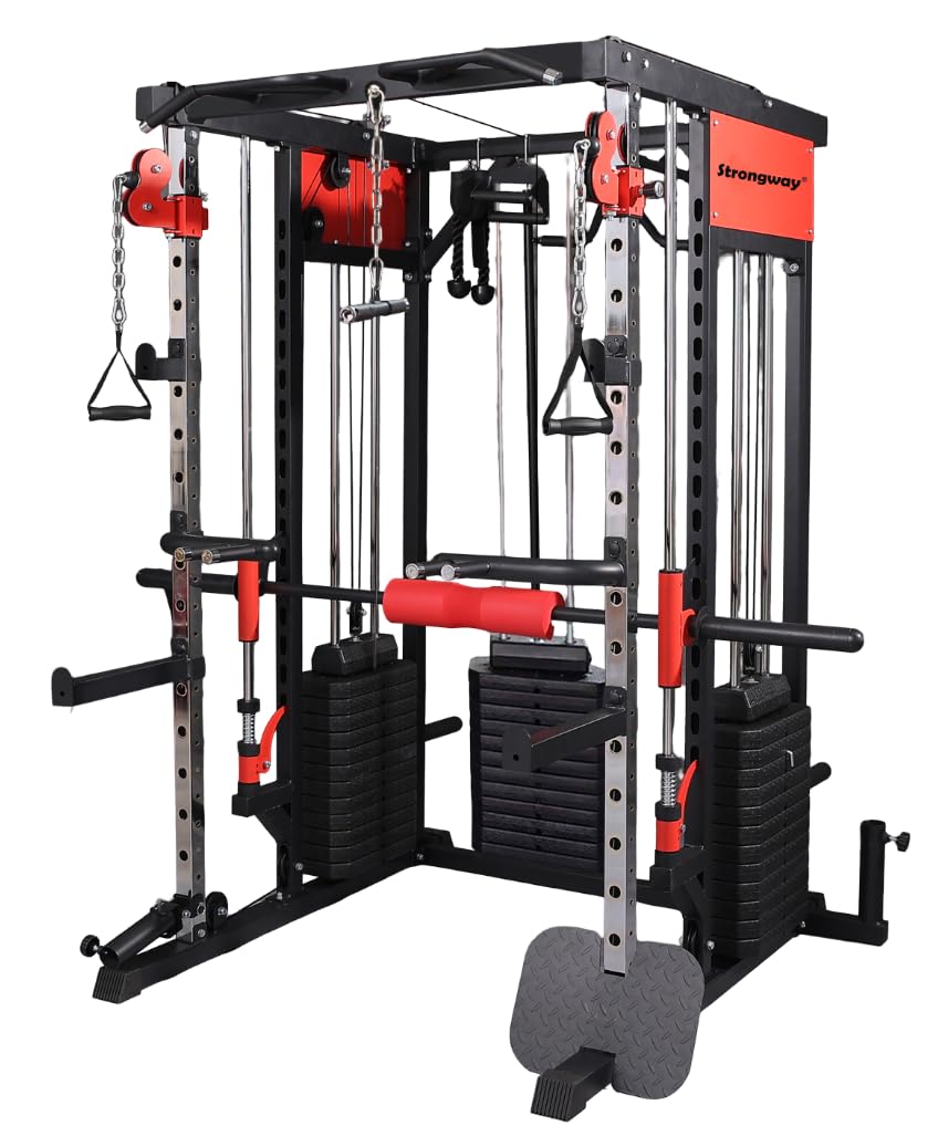 Strongway® Multi Gym Smith Machine with Weights - Multifunction Home Gym