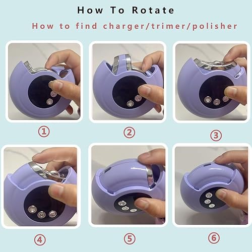 Miniatura 3 de Cortaúñas eléctrico 3 en 1 con luz y 3 velocidades, diseño de almacenamiento de chatarra, recortador de seguridad recargable para bebés, niños,