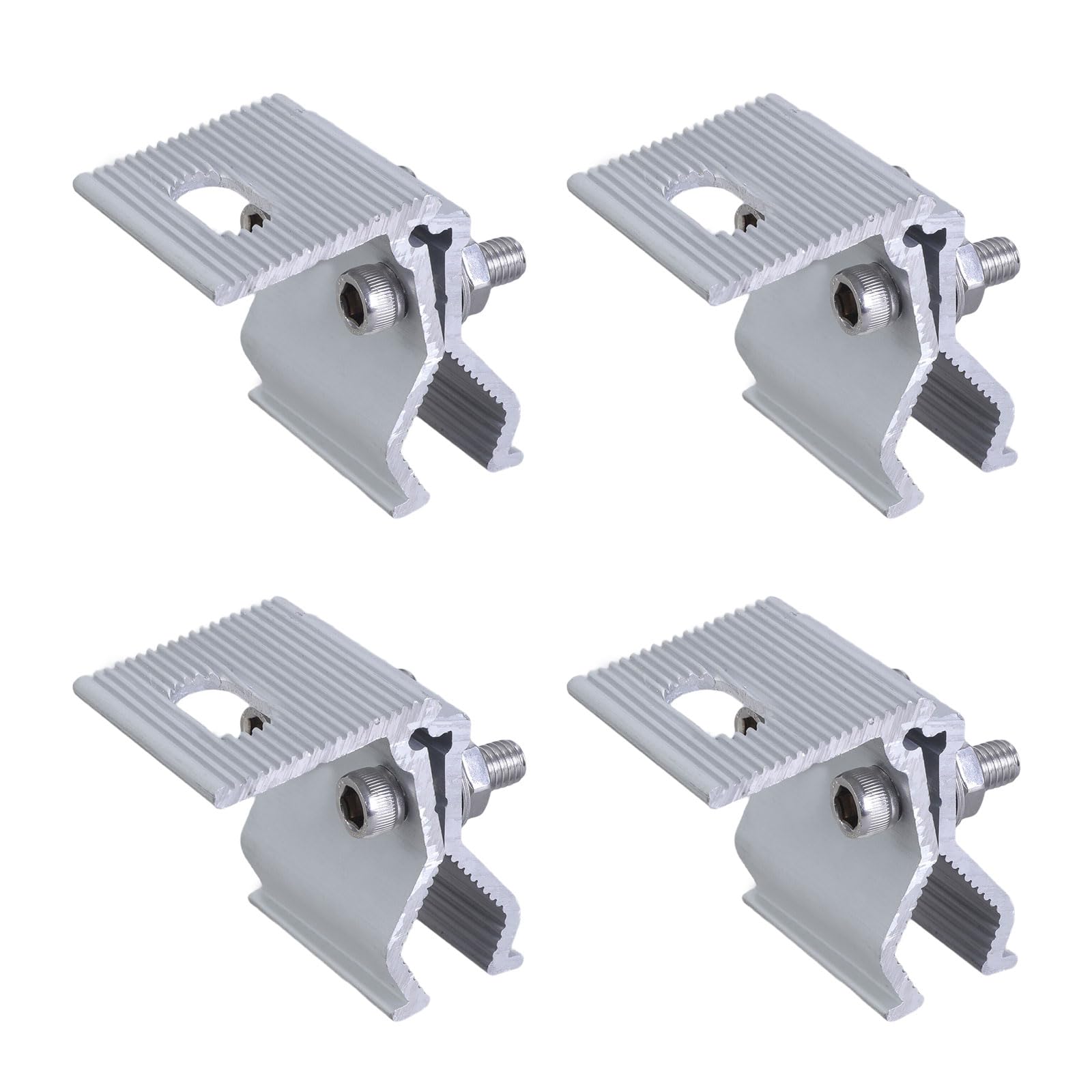 Tfaoys Multicolor 4Pcs Solar Panel Mounting Clamps High Efficiency Clamps Resistant Easy Installation For Roof Ground Use Photovoltaic Mounting Brackets