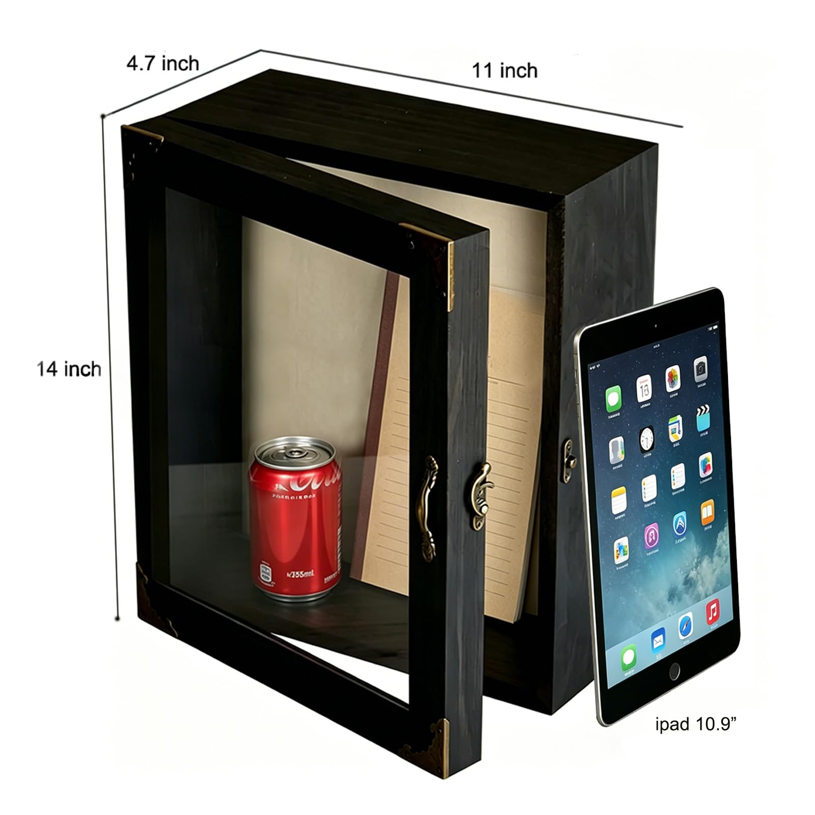 Shadow Box Deep 11,9 cm cornice in legno acrilico trasparente