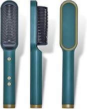 Hair Straightener Comb Brush for Women, Hair Styler Brush Hair Straightening Iron, Straightener Machine PTC Heating Electric Comb Hair Straightener with 5 Temperature