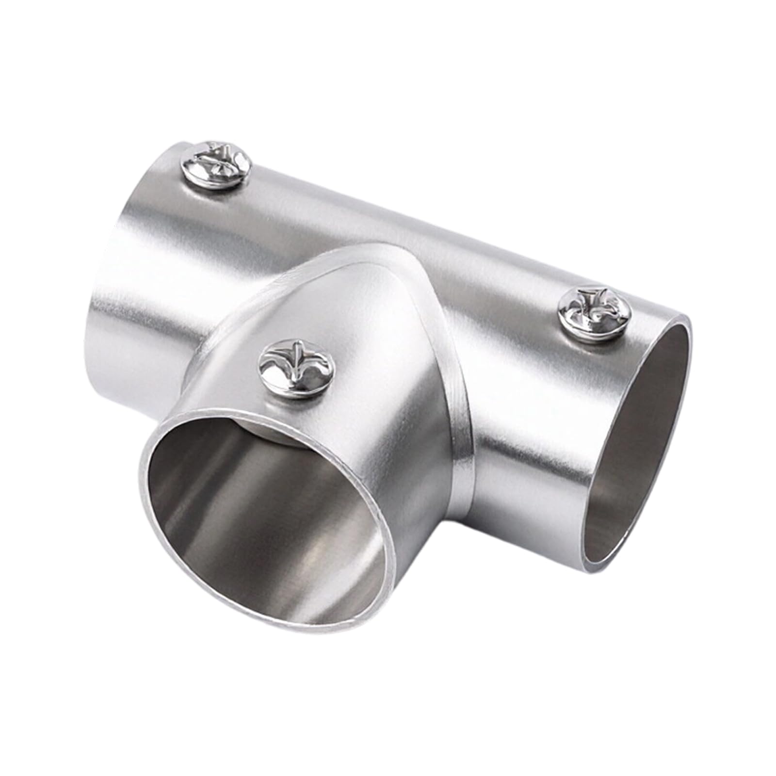 Stainless Steel Round Tube Connector Replacement Connection Fastener 3 Way Elbow Pipe Fitting Fixed Joint Enduring Connection Fastener