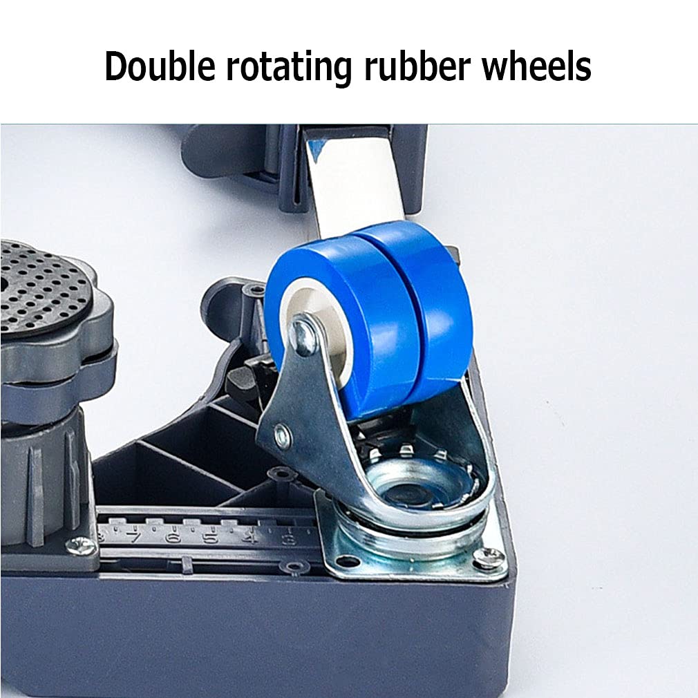 Pies de Soporte para Muebles Base para lavadoraSocle Lave Linge con Ruedas,Base de Machine à Laver Réglable Longueur/Largeur 42-65cm Base móvil Soporte para refrigerador Appliance Troll (4 Pat