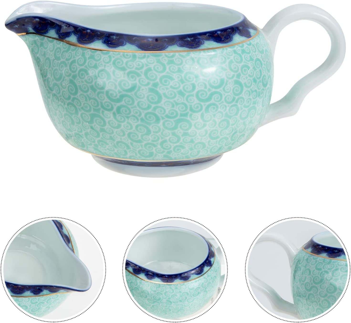 MRKU Pot à Lait, saucière, Verre à Eau, pichet, crémier, Distributeur de café, sucrier, Bol à Sauce en céramique, pichet à mousser