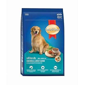 Smart Heart Adult Dog Food Dry Chicken and Liver Flavor, 20 kg