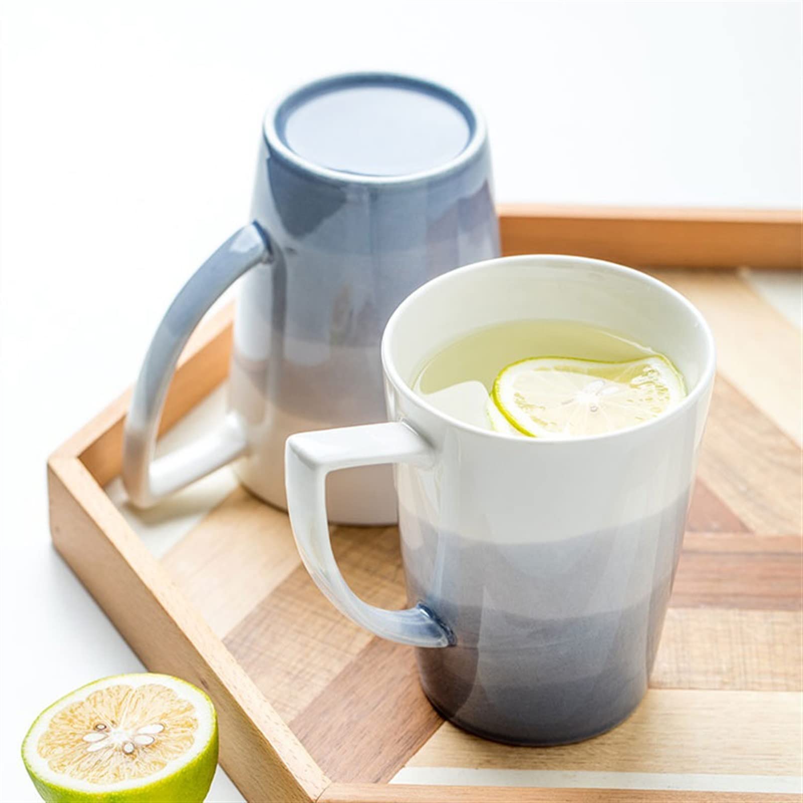Ceramiczny kubek do kawy 350ML kreatywny kubek ceramiczny filiżanka kawy prosta konstrukcja kubek kubek śniadaniowy nadaje się do domowego biura szkolnego zestaw kubków do kawy